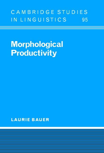 Vorderes Coverbild Morphological Productivity