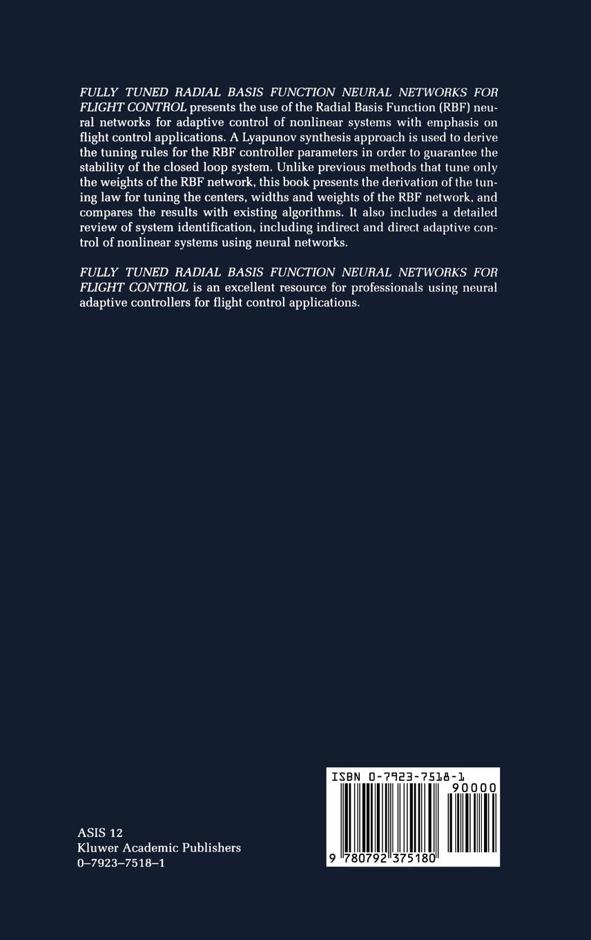 Rückseitencover Fully Tuned Radial Basis Function Neural Networks for Flight Control