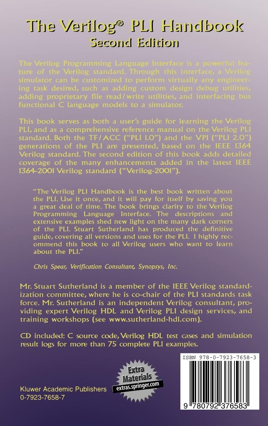 Rückseitencover The Verilog Pli Handbook