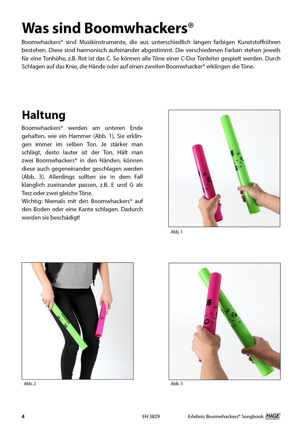 Beispielinhalt (Bild) Erlebnis Boomwhackers® Songbook (mit MP3-CD)