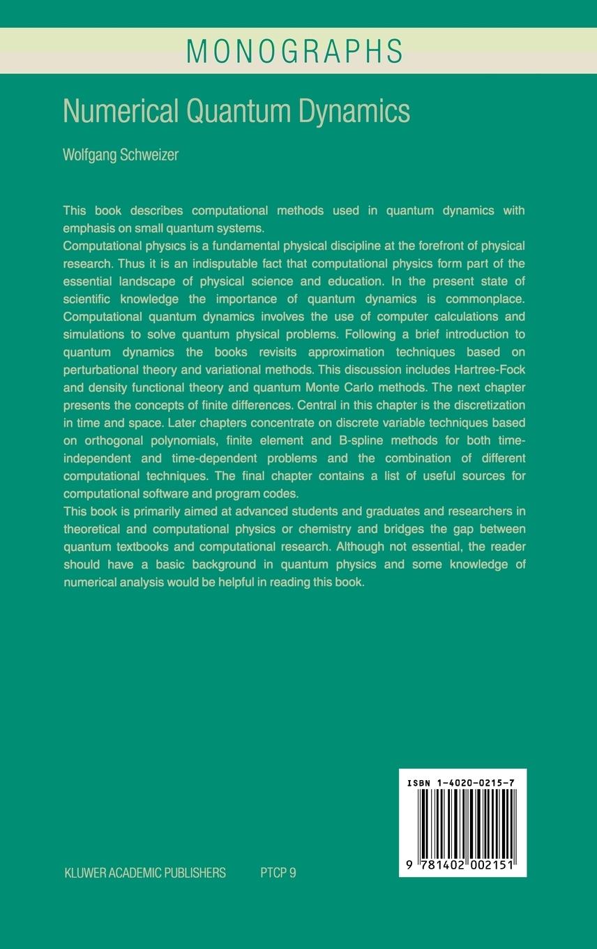 Rückseitencover Numerical Quantum Dynamics