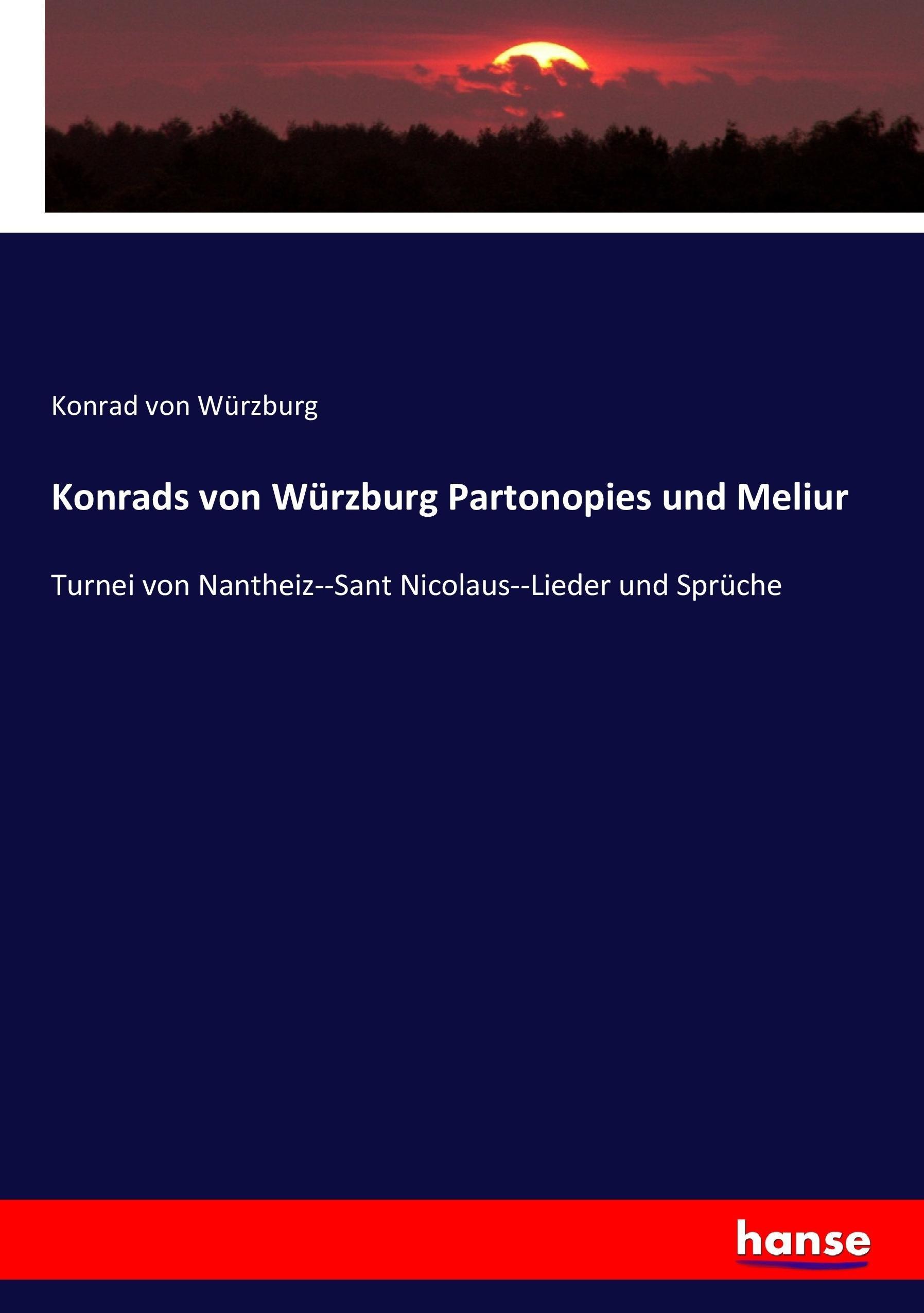 Vorderes Coverbild Konrads von Würzburg Partonopies und Meliur
