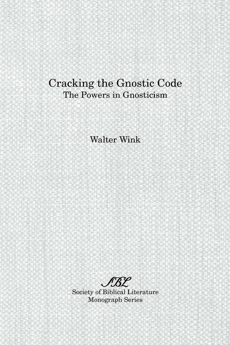 Vorderes Coverbild Cracking the Gnostic Code
