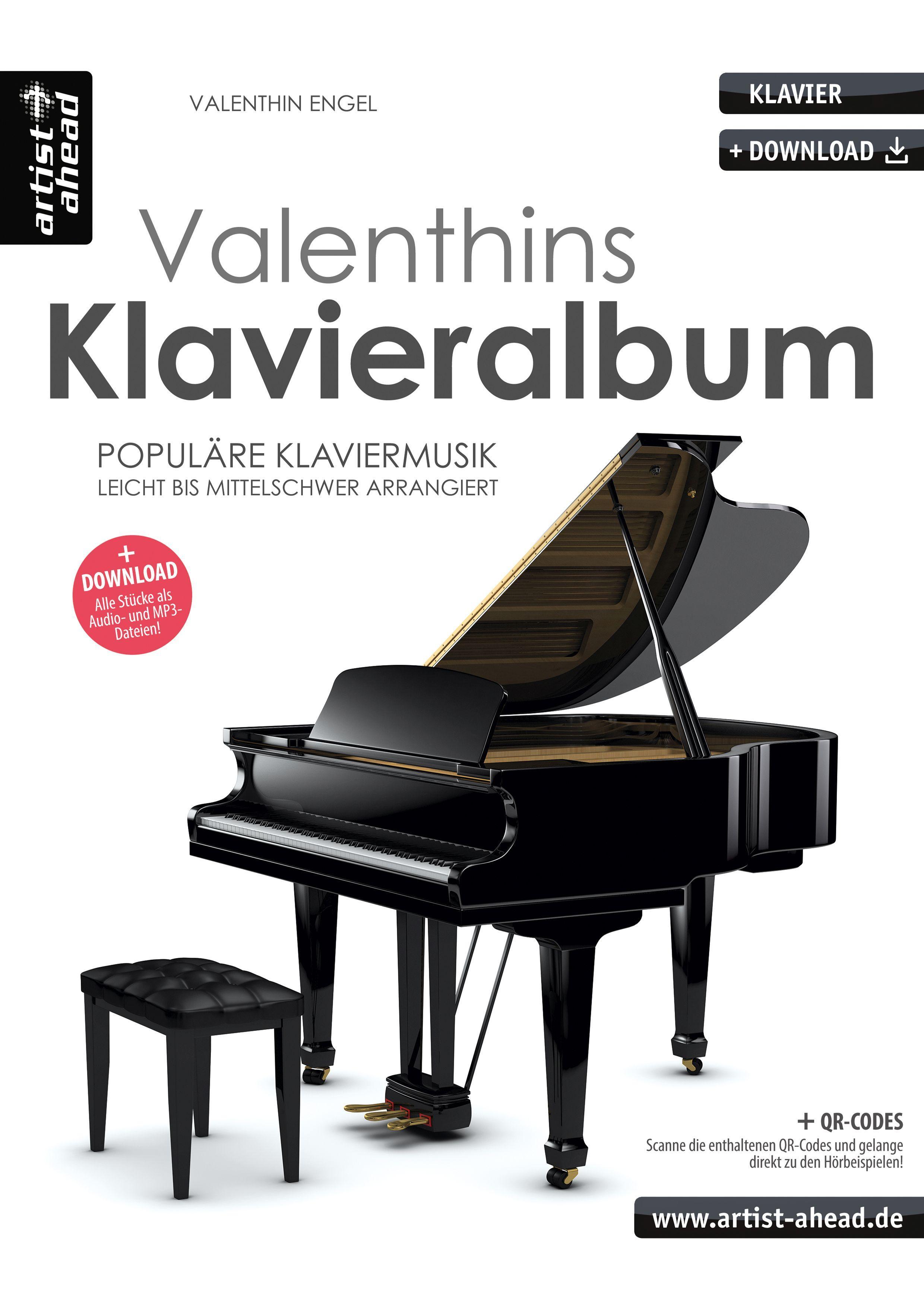 Vorderes Coverbild Valenthins Klavieralbum