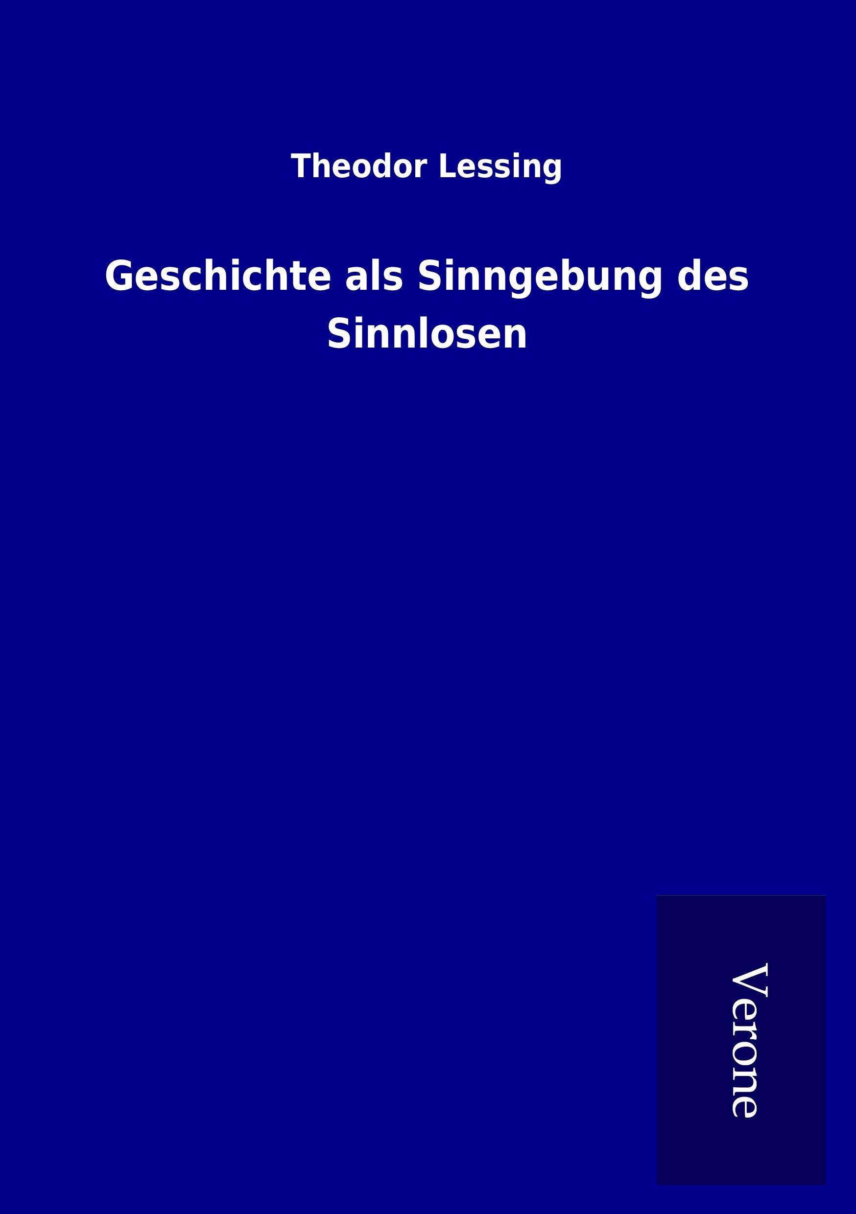 Vorderes Coverbild Geschichte als Sinngebung des Sinnlosen