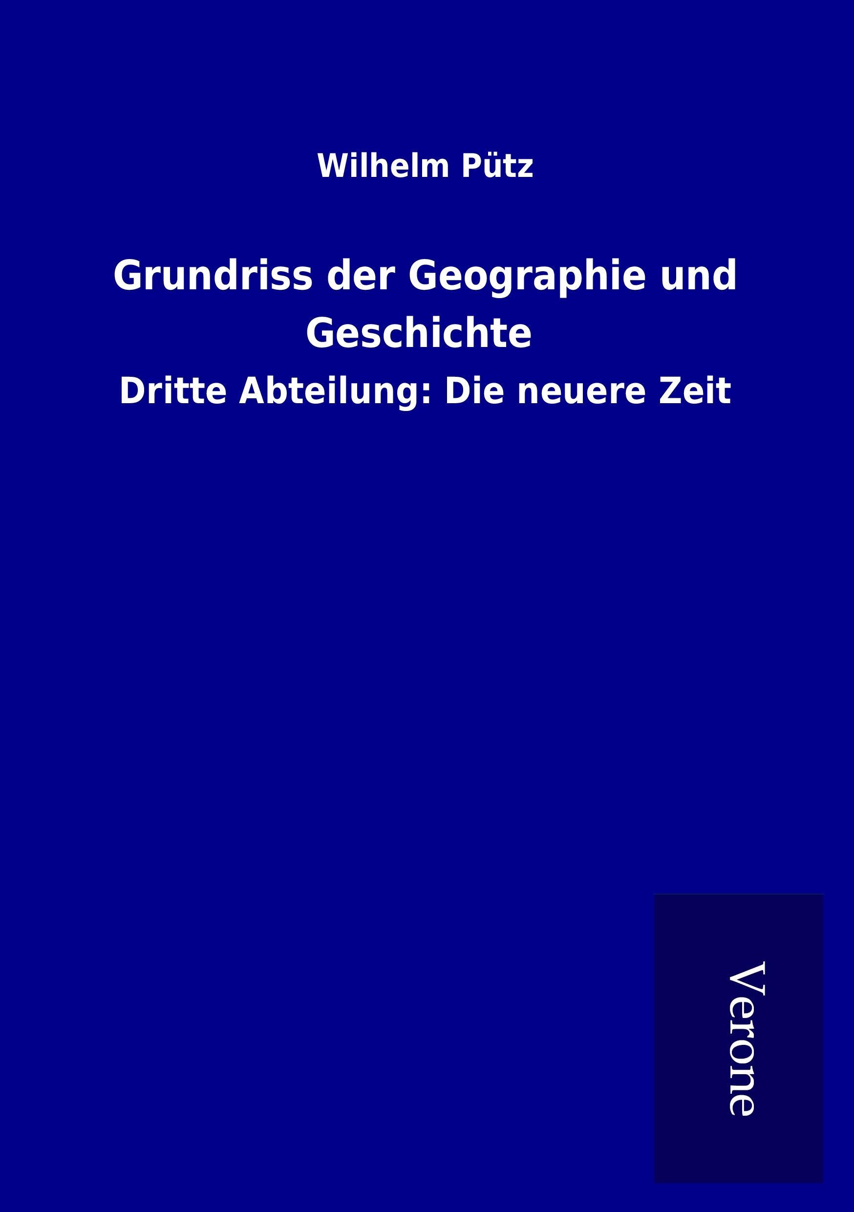 Vorderes Coverbild Grundriss der Geographie und Geschichte