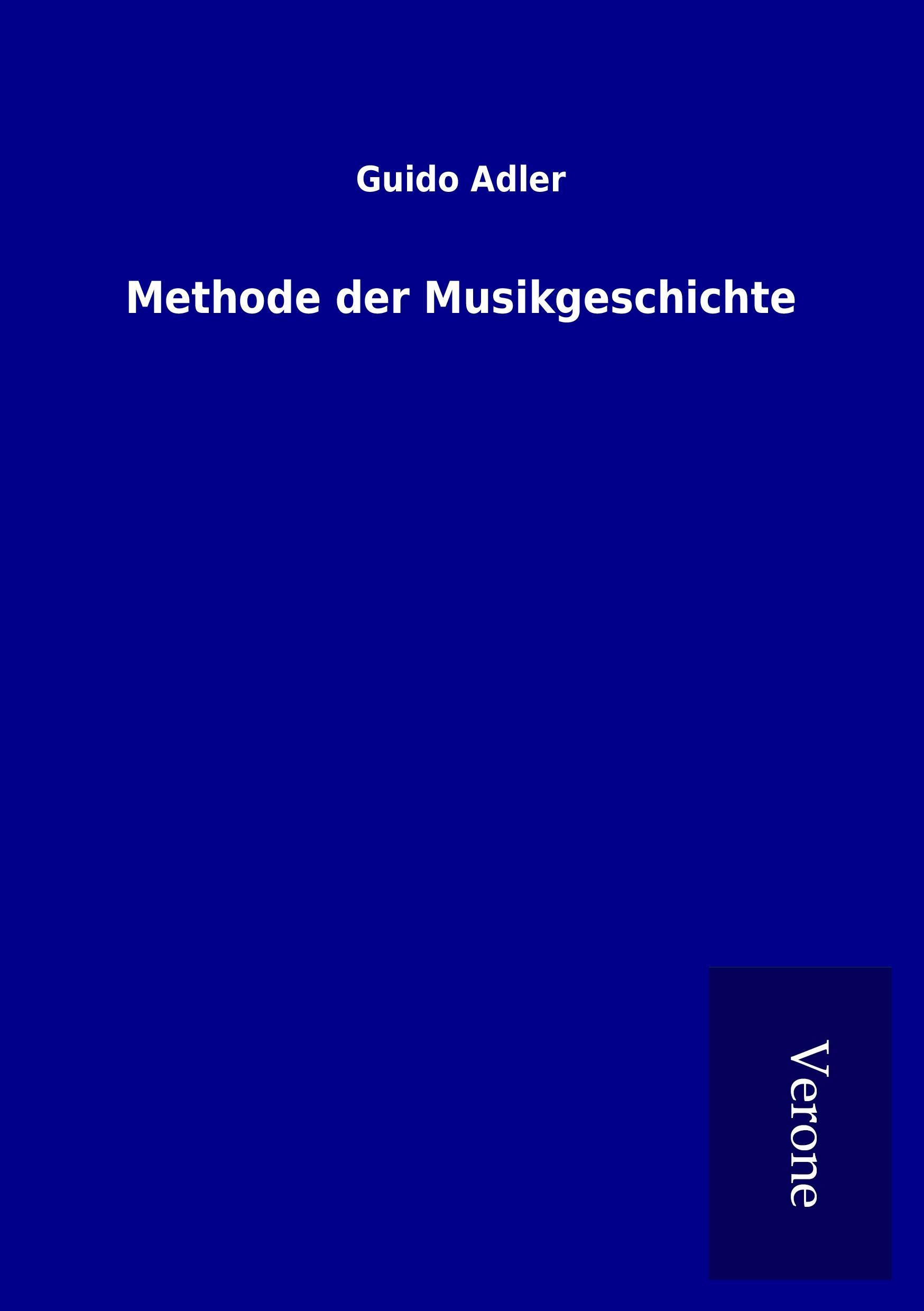 Vorderes Coverbild Methode der Musikgeschichte