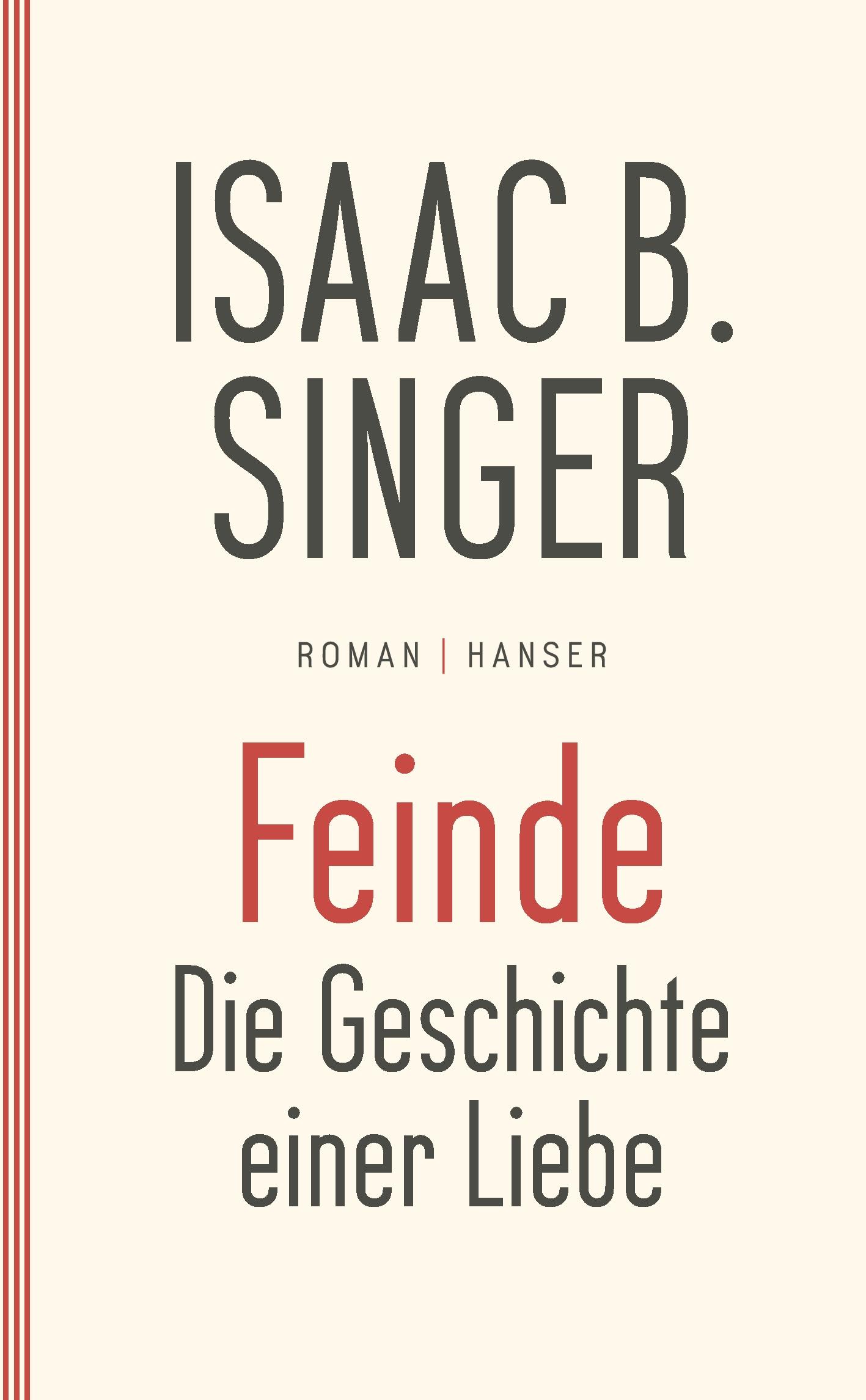 Vorderes Coverbild Feinde, die Geschichte einer Liebe