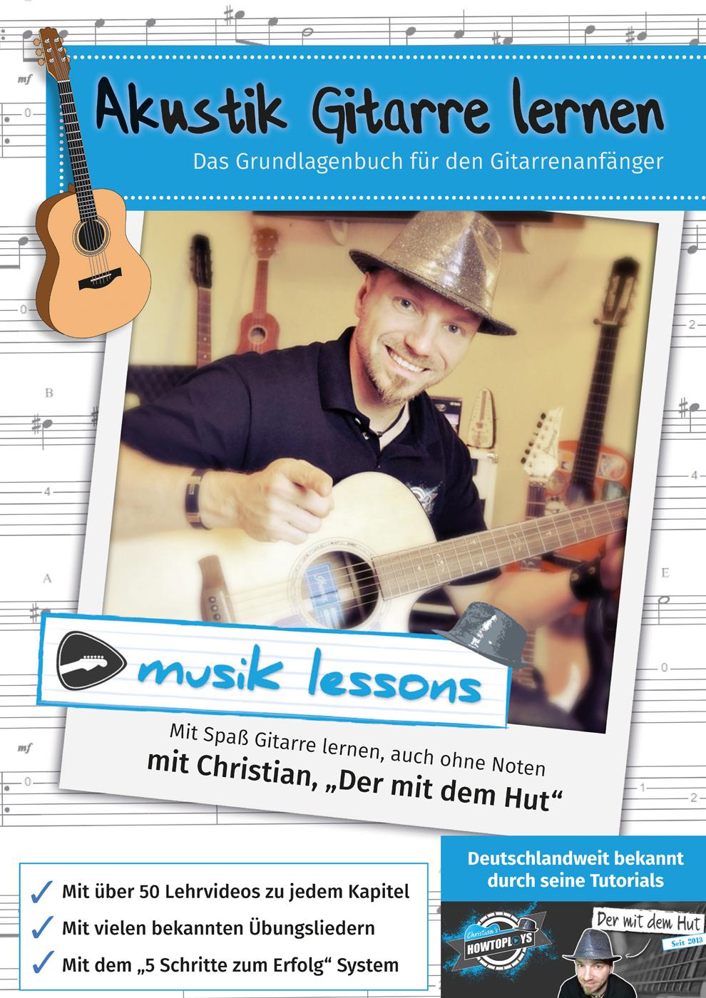 Vorderes Coverbild Akustik-Gitarre lernen
