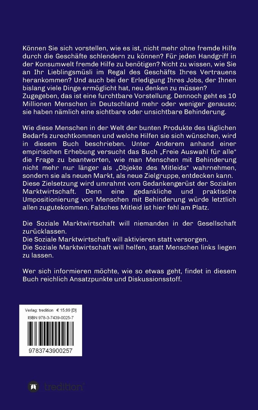 Rückseitencover Freie Auswahl für alle