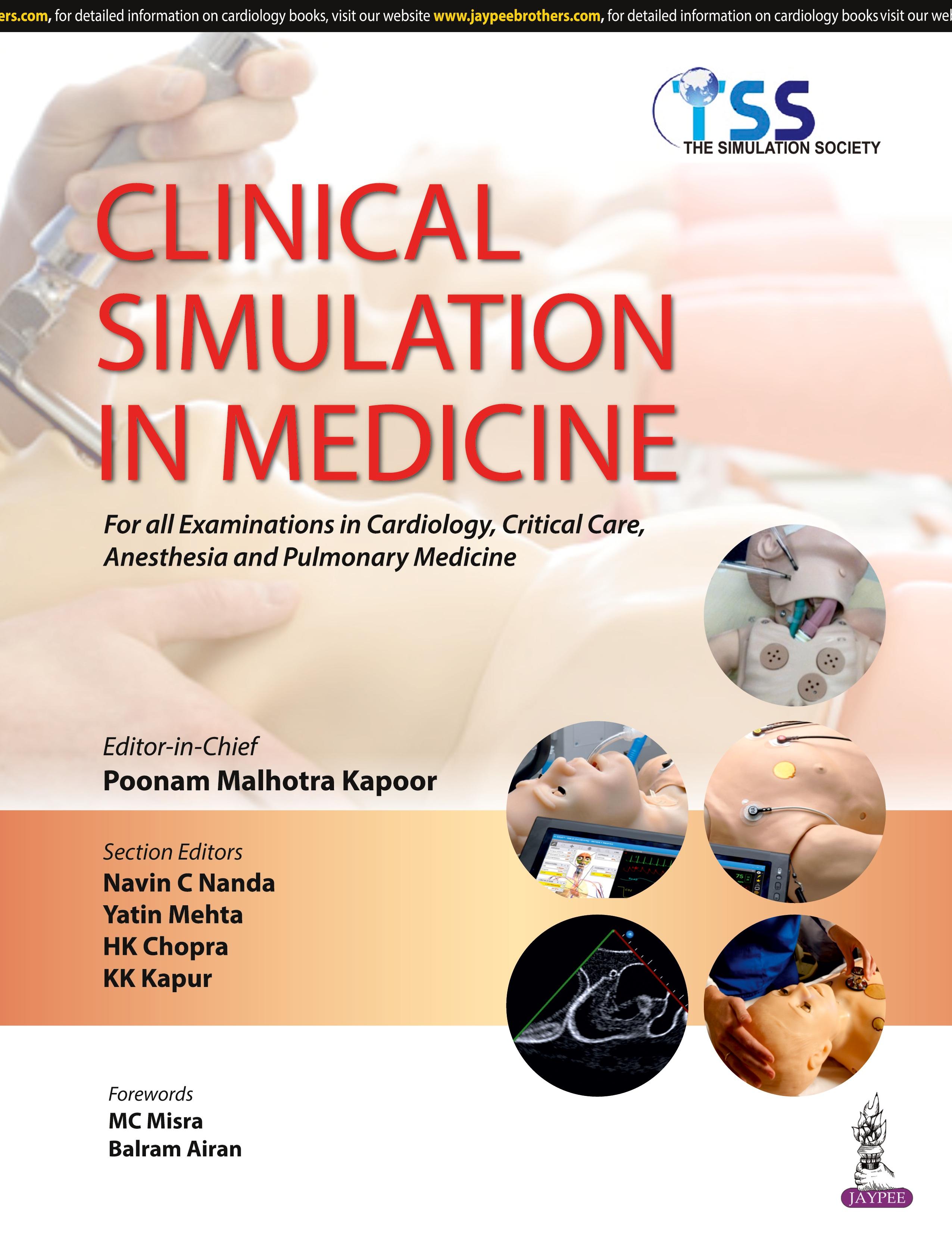 Vorderes Coverbild CLINICAL SIMULATION IN MEDICINE FOR ALL EXAMINATIONS IN CARDIOLOGY,CRITICAL CARE, ANESTHESIA AND PUL