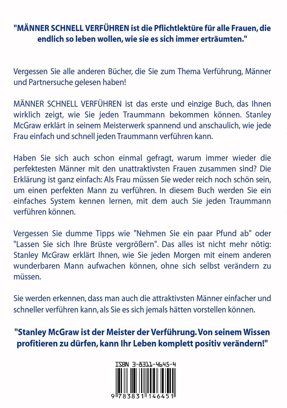 Rückseitencover Männer schnell verführen