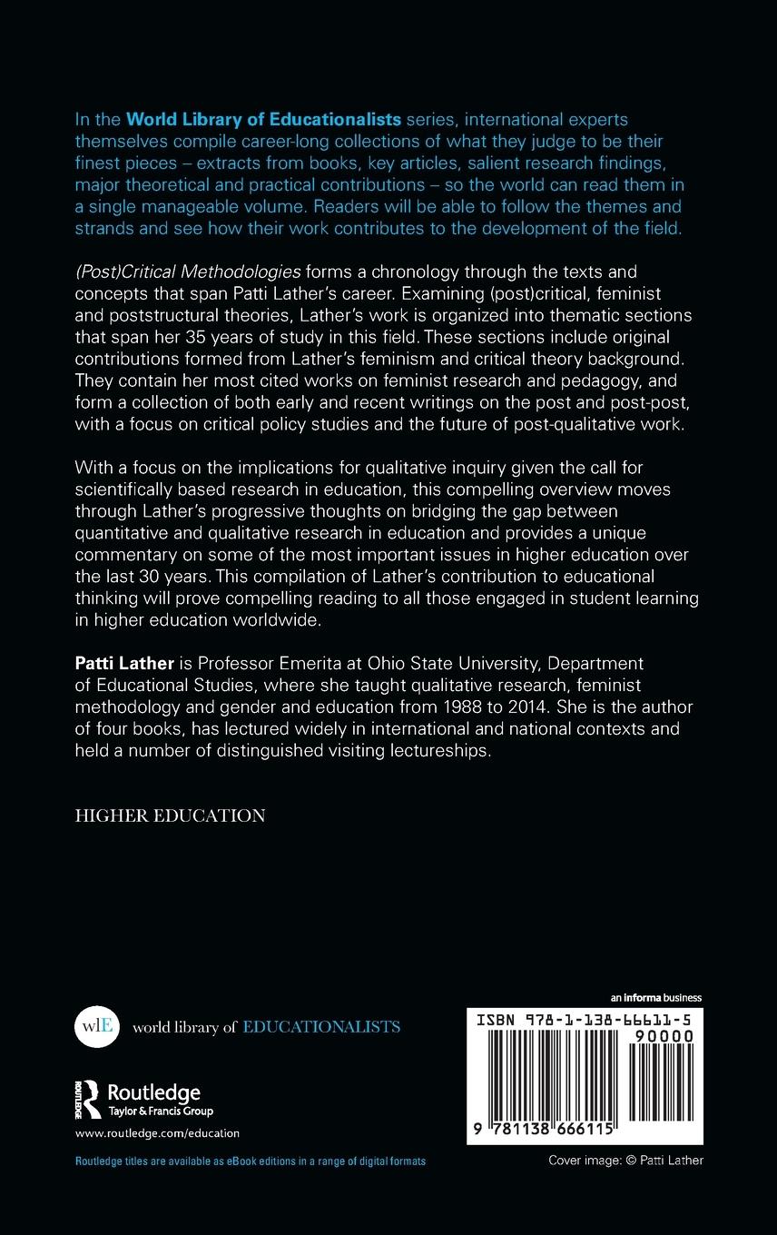 Rückseitencover (Post)Critical Methodologies