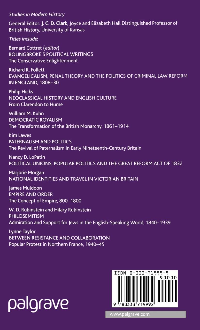 Rückseitencover National Identities and Travel in Victorian Britain