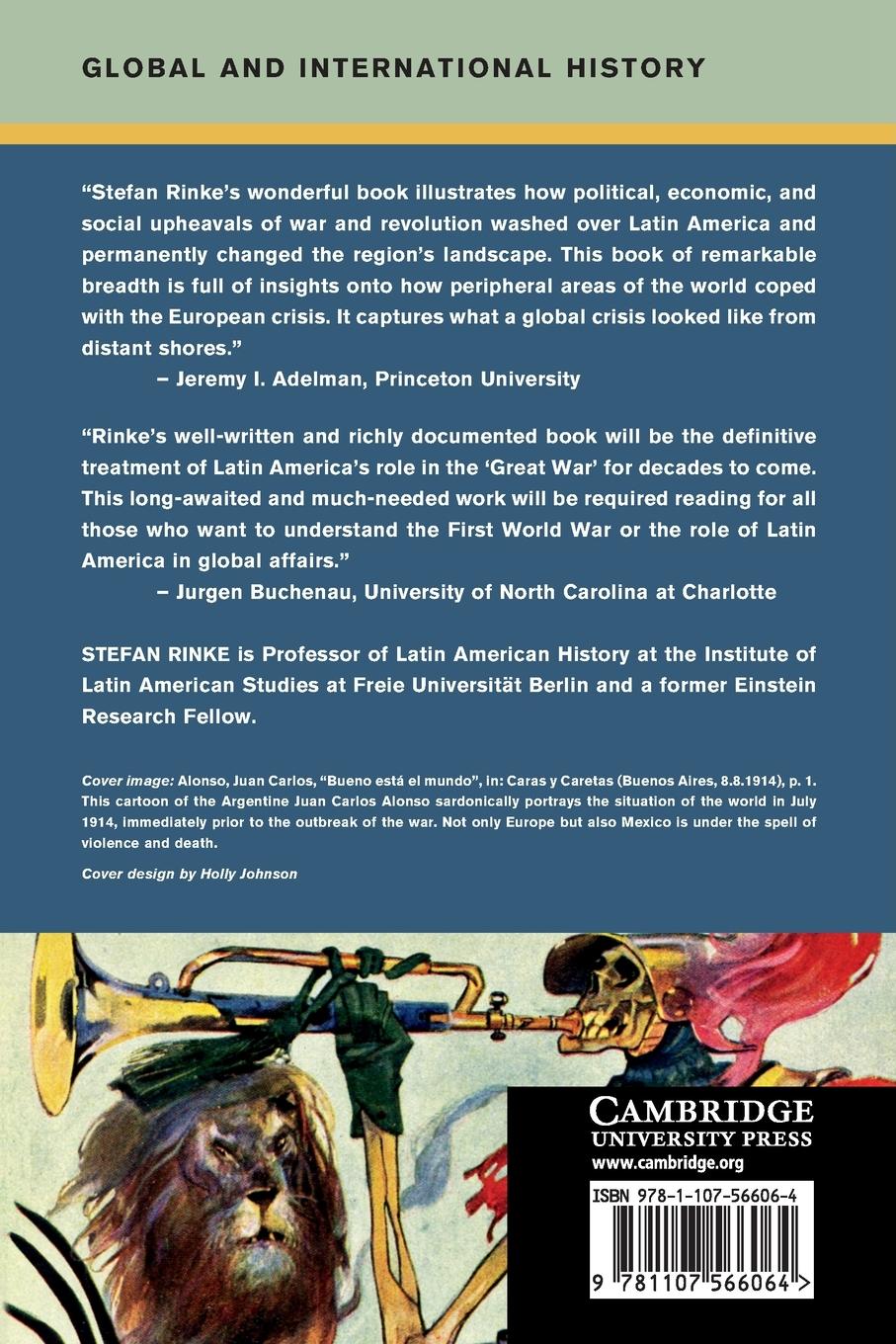 Rückseitencover Latin America and the First World War