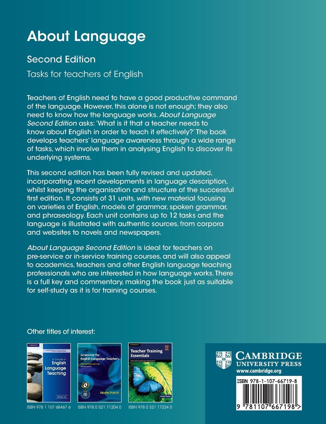 Rückseitencover About Language