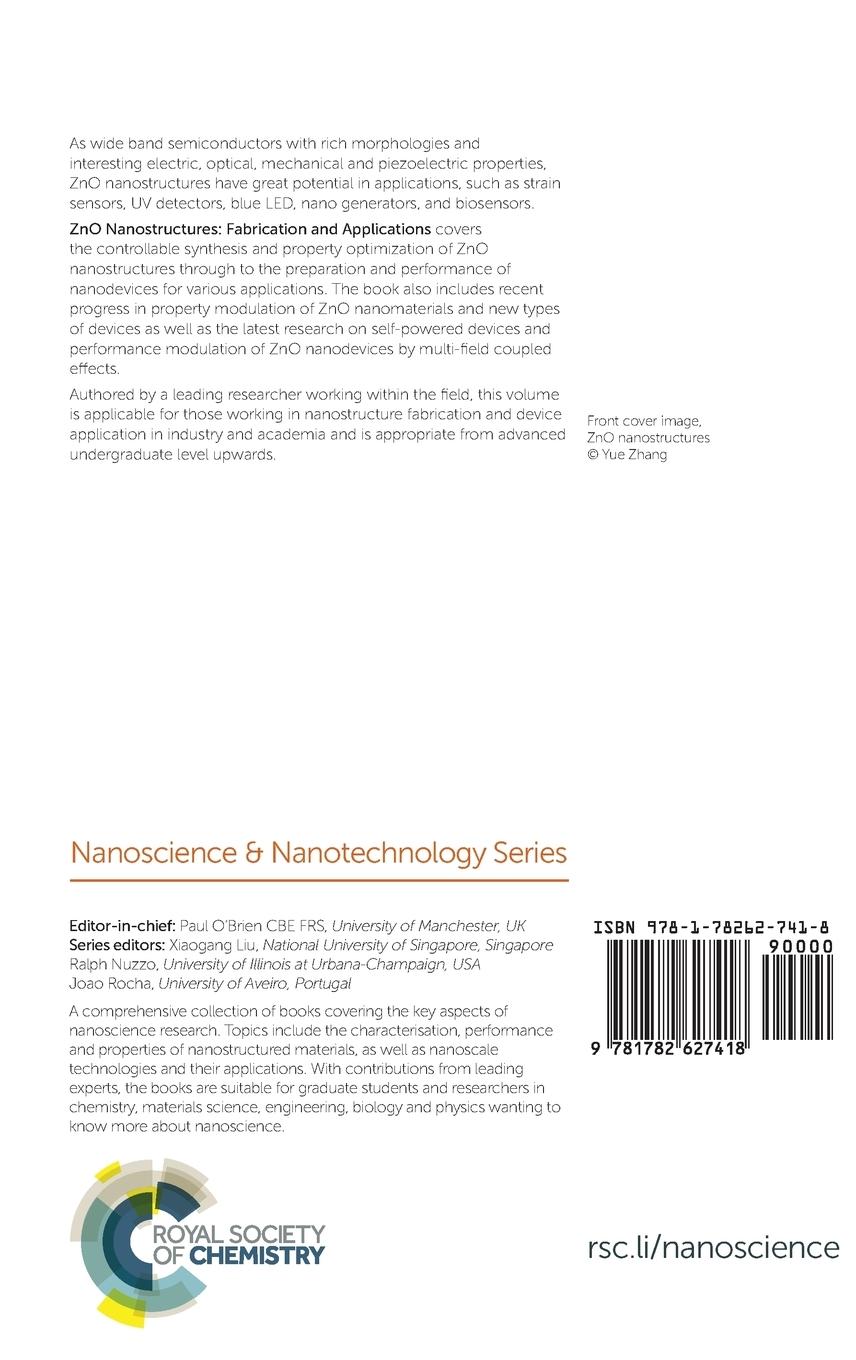 Rückseitencover Zno Nanostructures