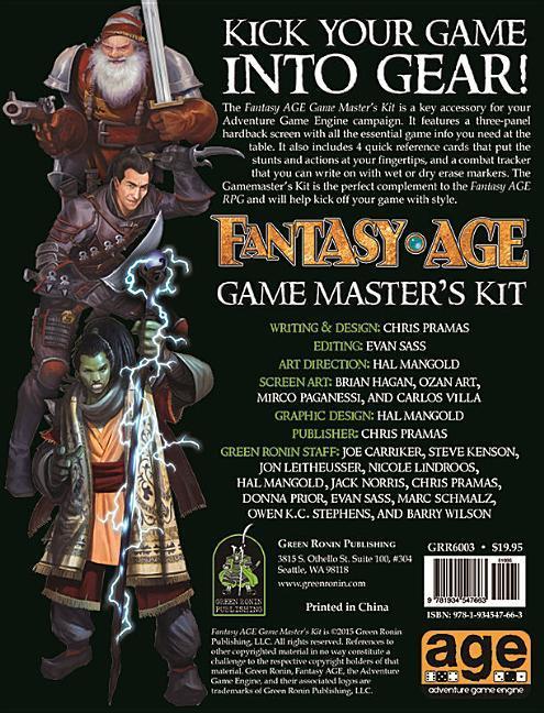Vorderes Coverbild Fantasy Age Game Master's Kit