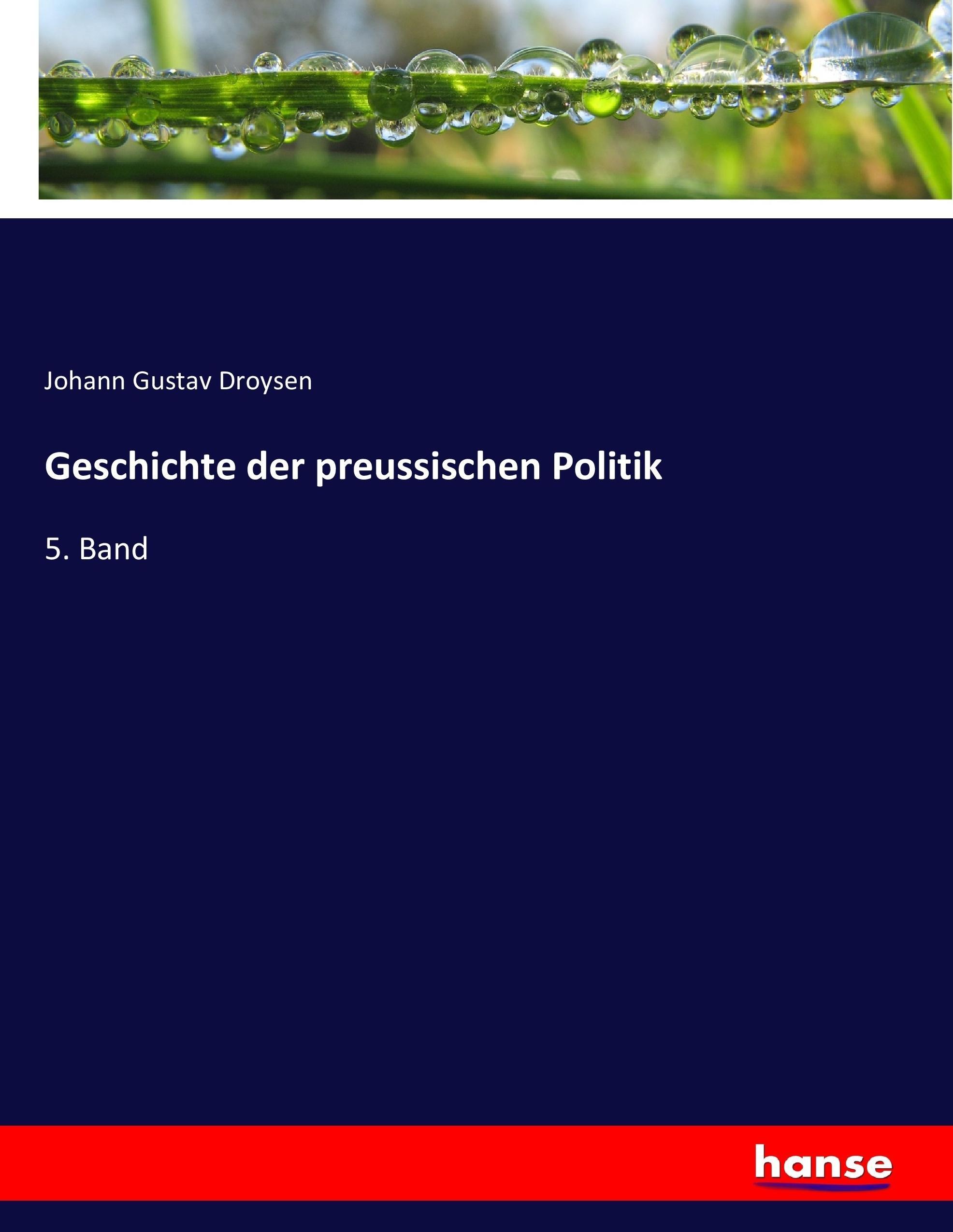 Vorderes Coverbild Geschichte der preussischen Politik