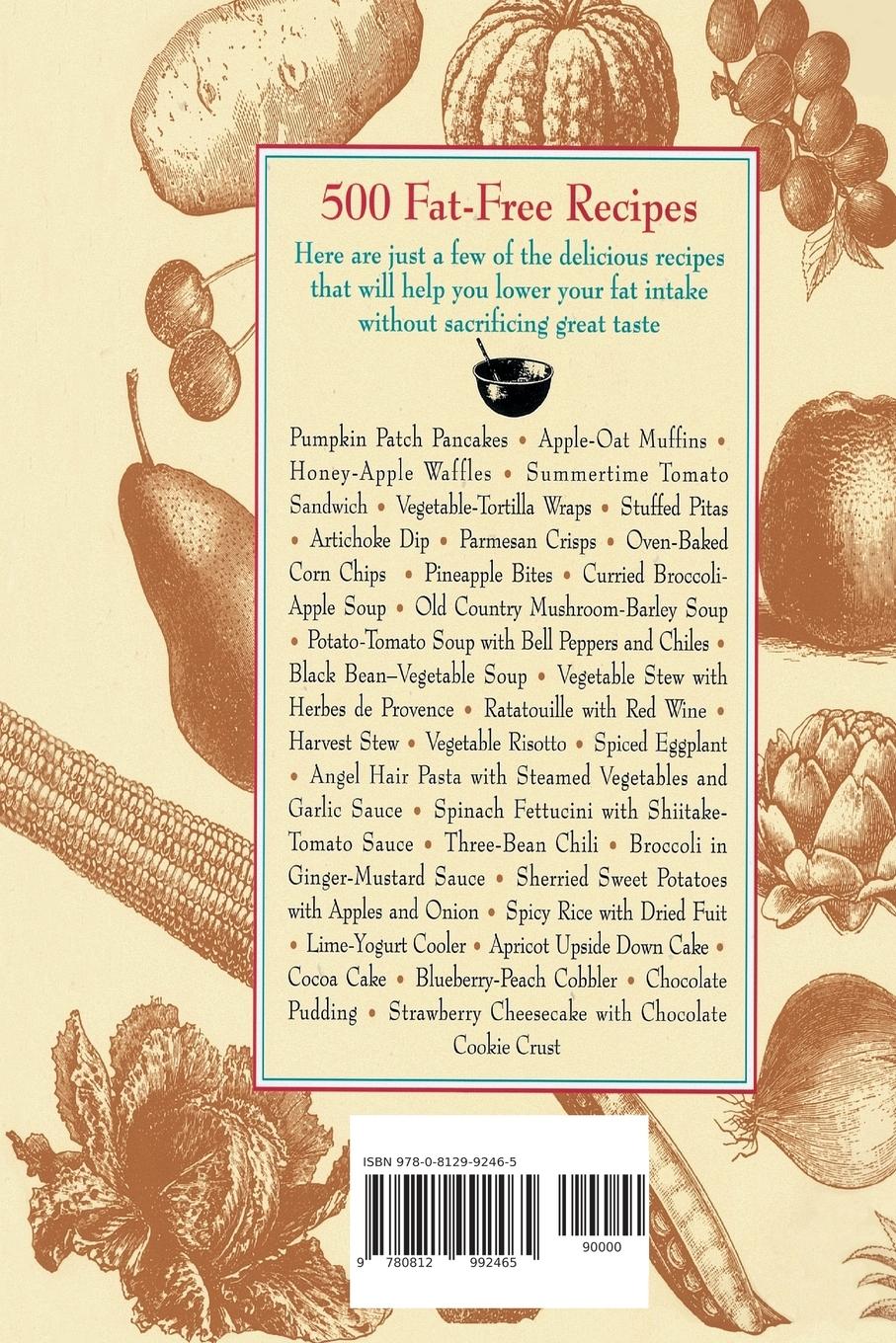 Rückseitencover 500 Fat Free Recipes