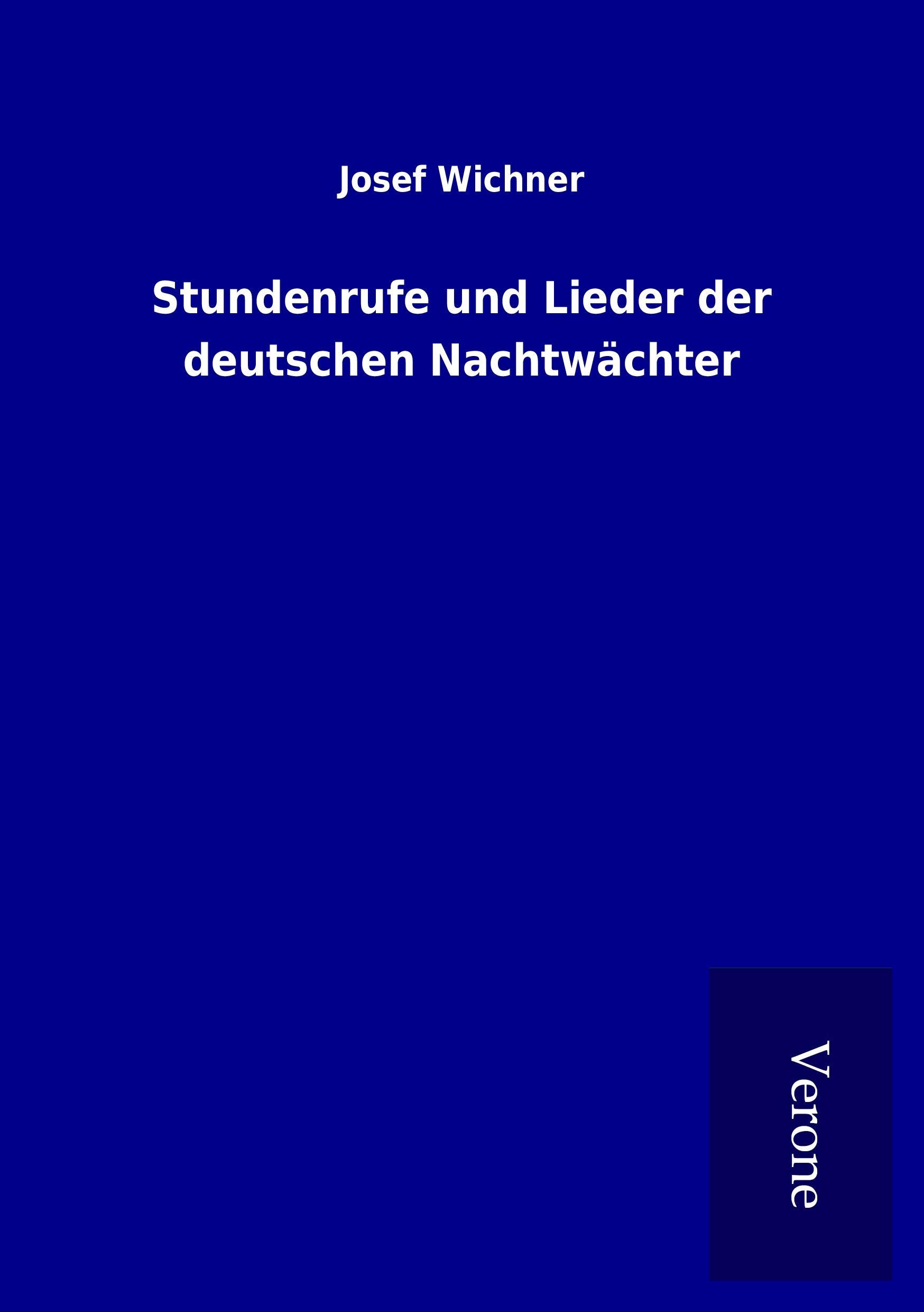 Vorderes Coverbild Stundenrufe und Lieder der deutschen Nachtwächter
