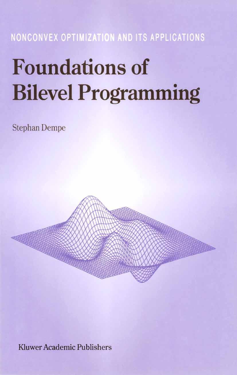 Vorderes Coverbild Foundations of Bilevel Programming