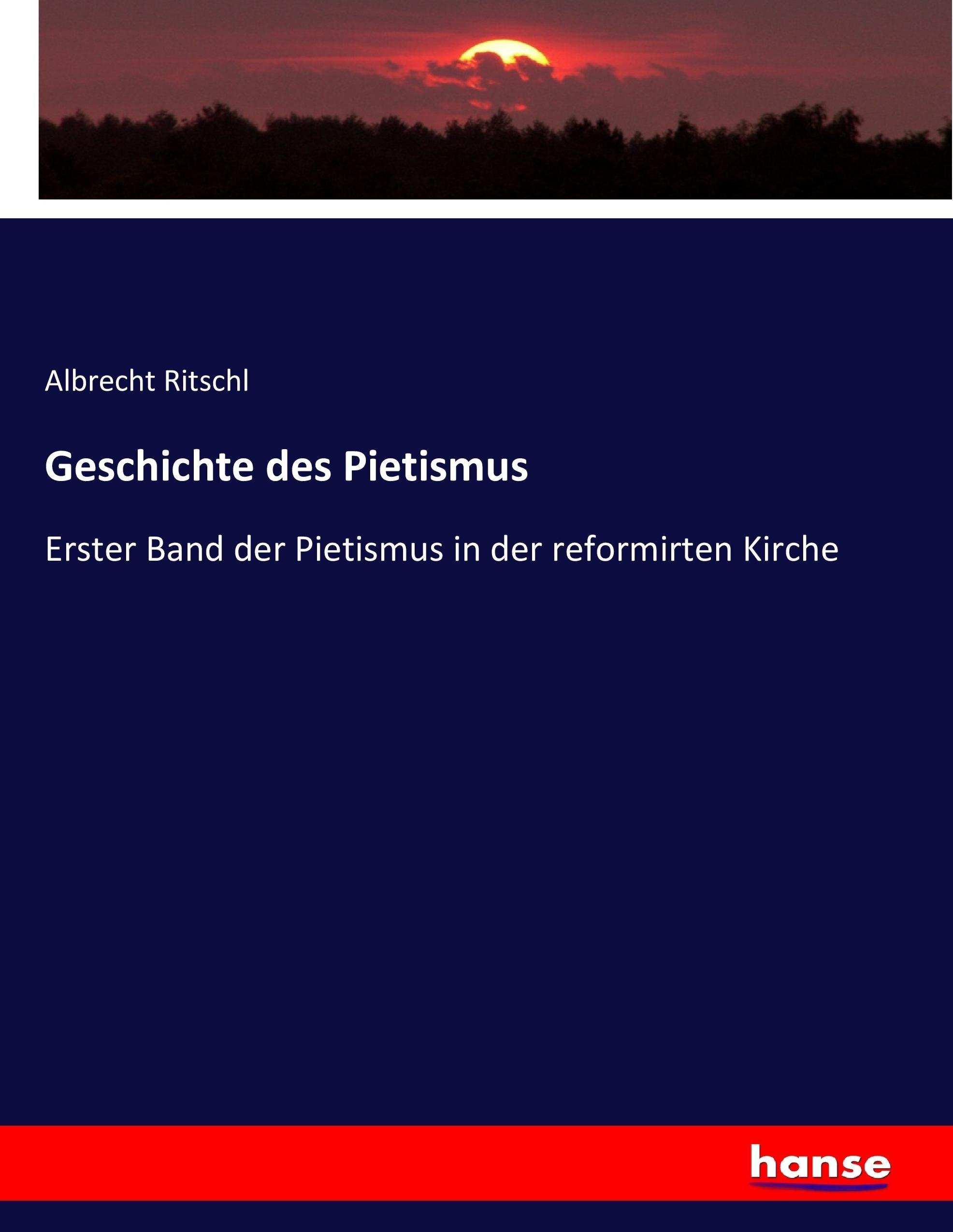 Vorderes Coverbild Geschichte des Pietismus