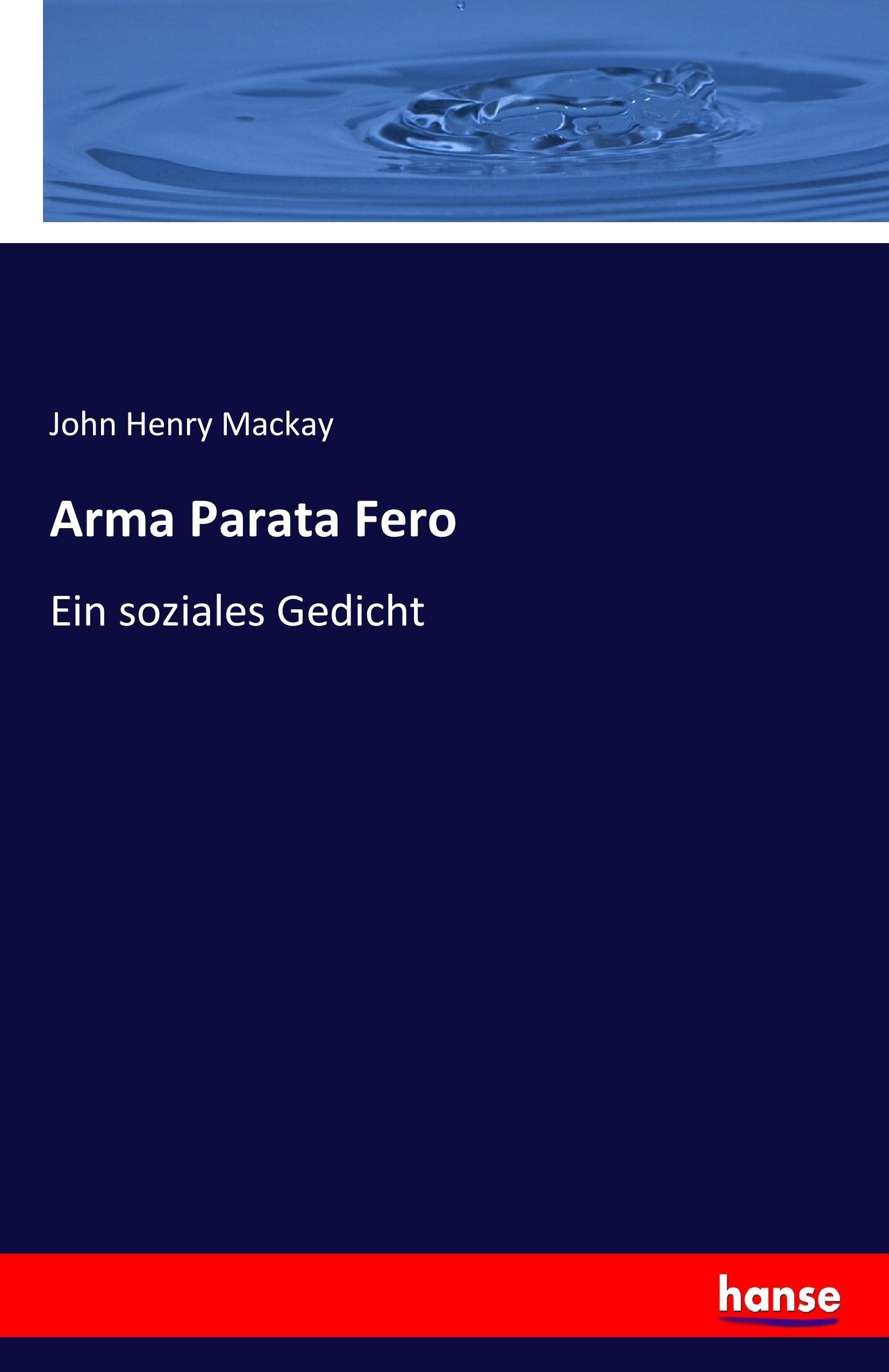 Vorderes Coverbild Arma Parata Fero