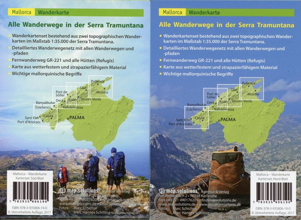 Beispielinhalt (Bild) Mallorca Wanderkarte 1:35.000 (Kartenset mit Nord + Süd-Blatt)
