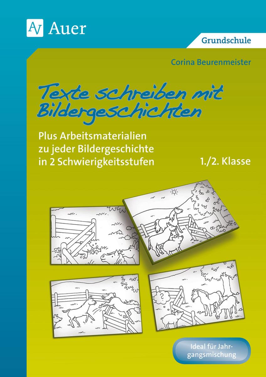 Vorderes Coverbild Texte schreiben mit Bildergeschichten 1.-2. Klasse