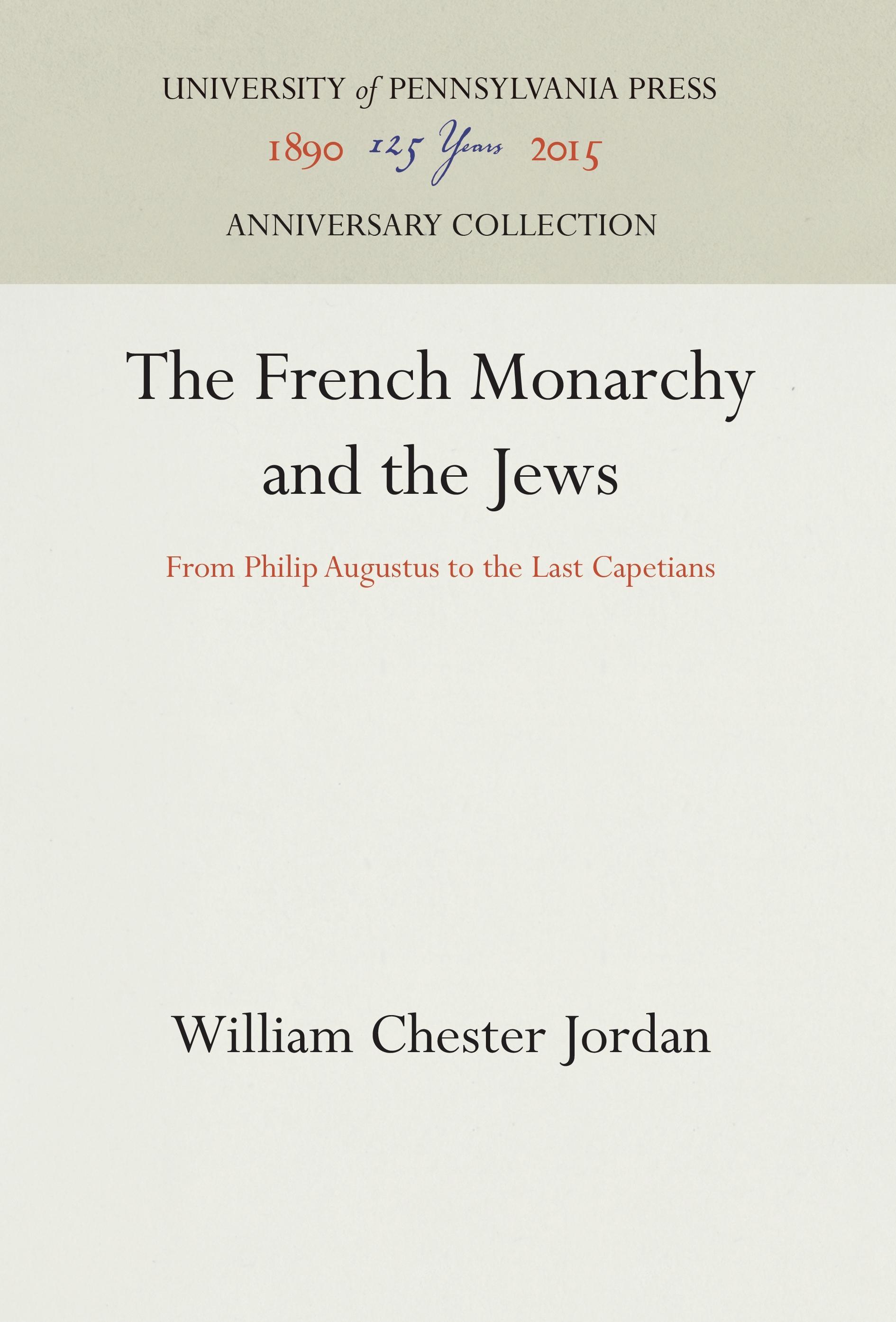 Vorderes Coverbild The French Monarchy and the Jews