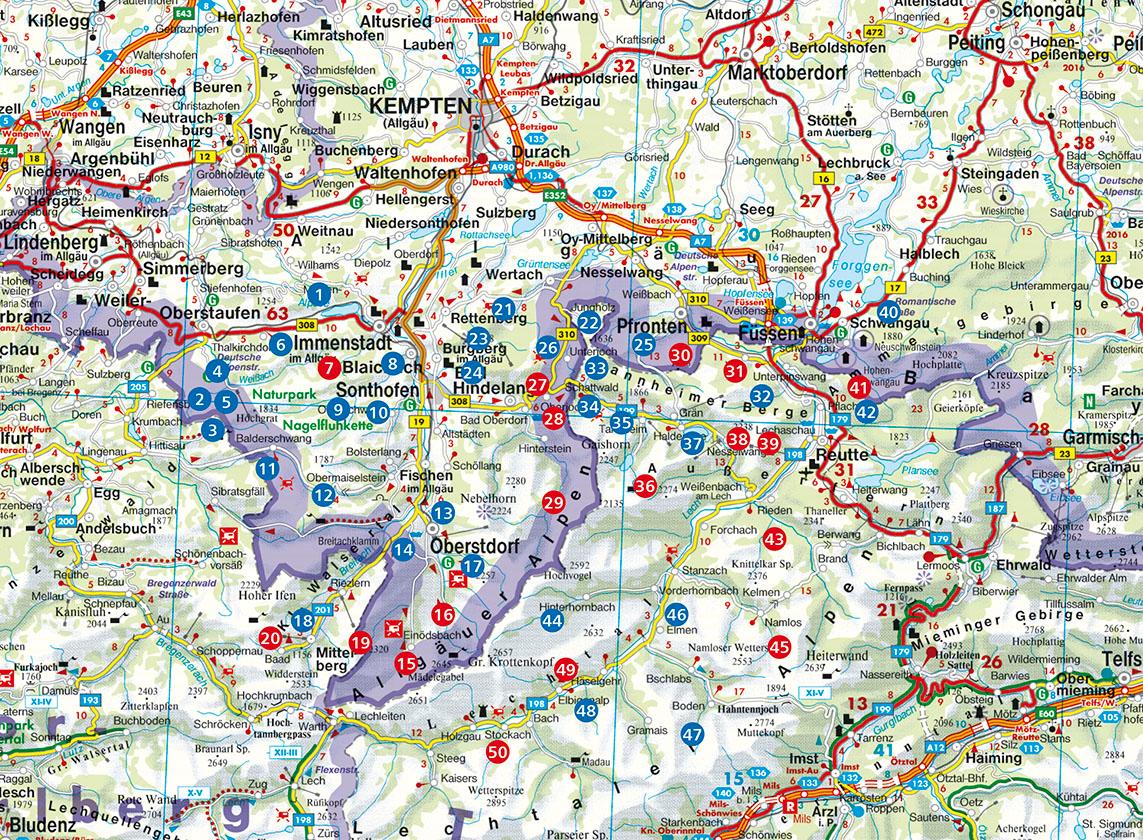 Beispielinhalt (Bild) Rother Wanderbuch / Alp- und Hüttenwanderungen Allgäuer Alpen