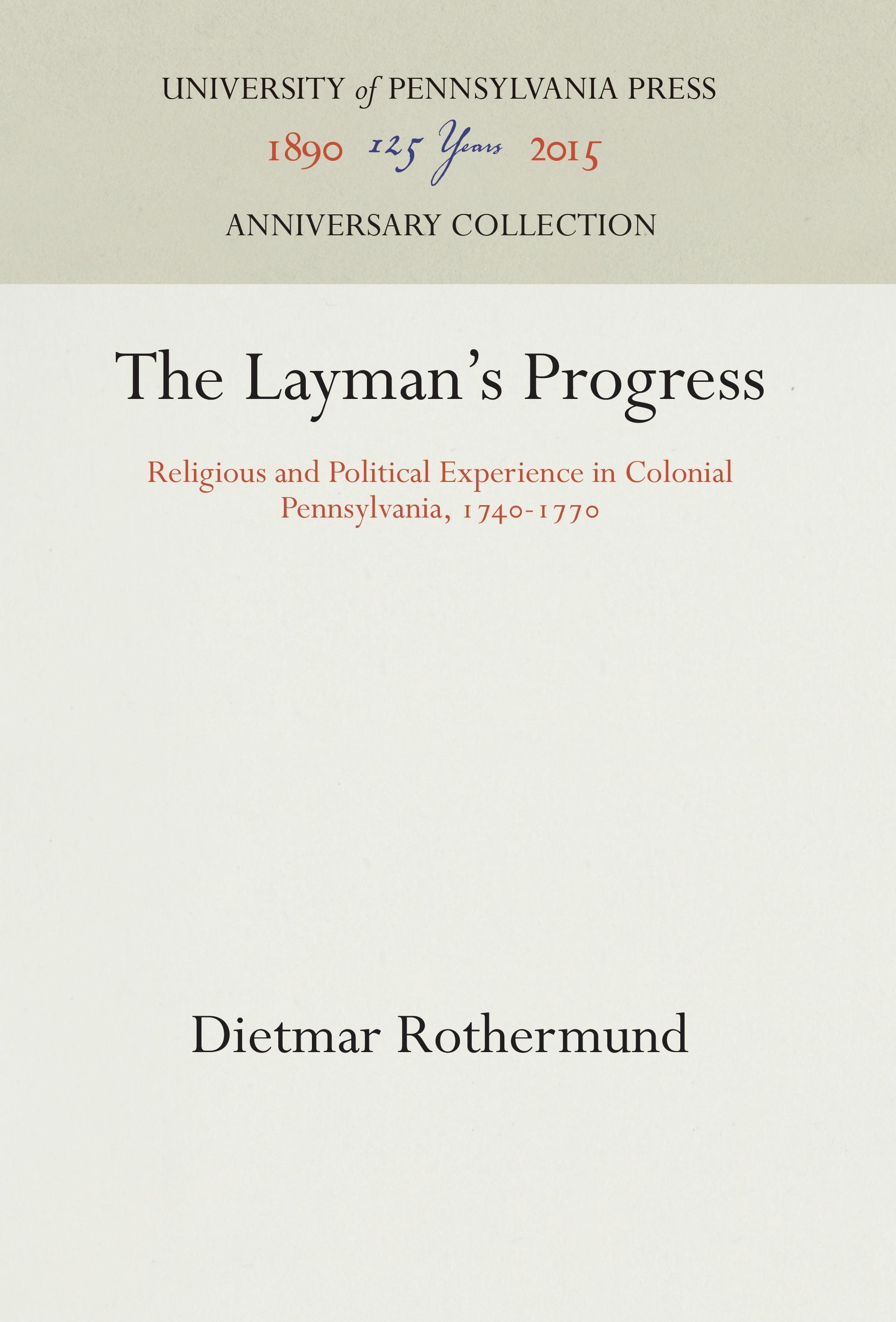 Vorderes Coverbild The Layman's Progress