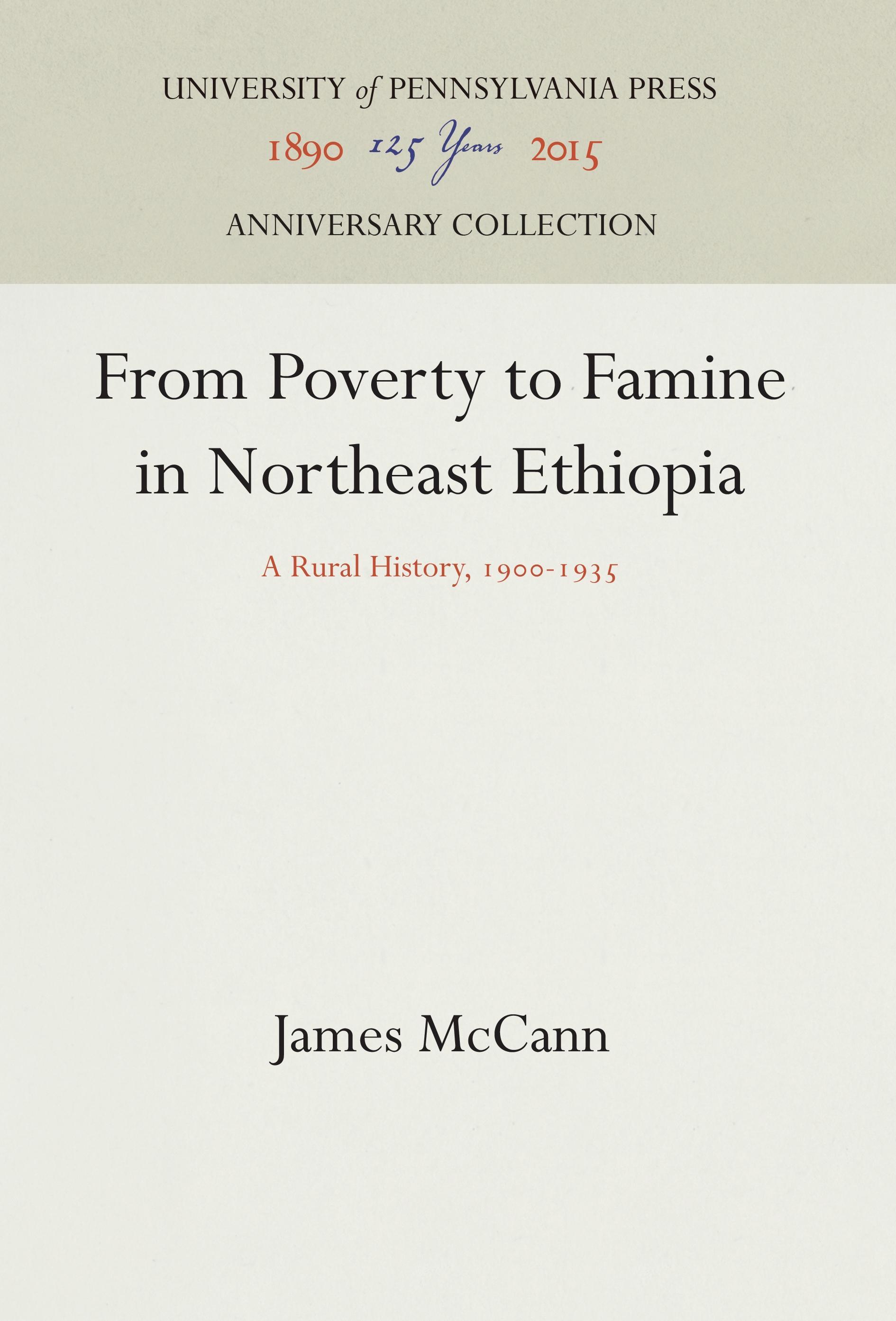 Vorderes Coverbild From Poverty to Famine in Northeast Ethiopia