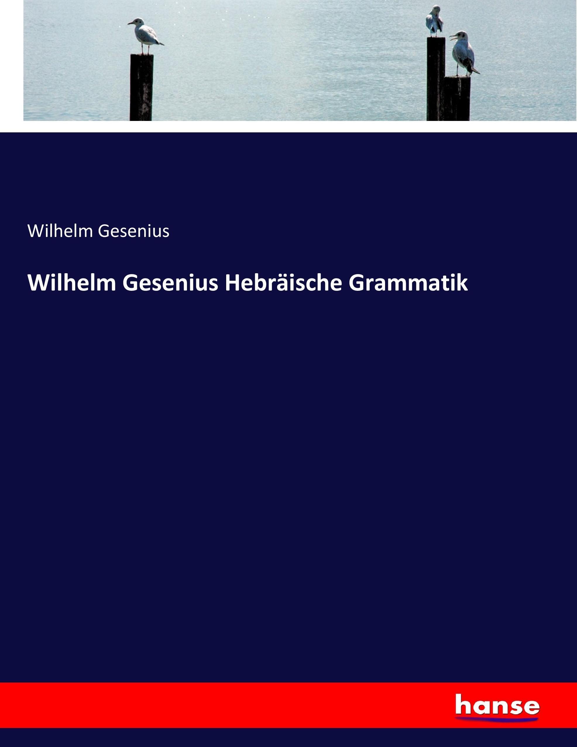Vorderes Coverbild Wilhelm Gesenius Hebräische Grammatik