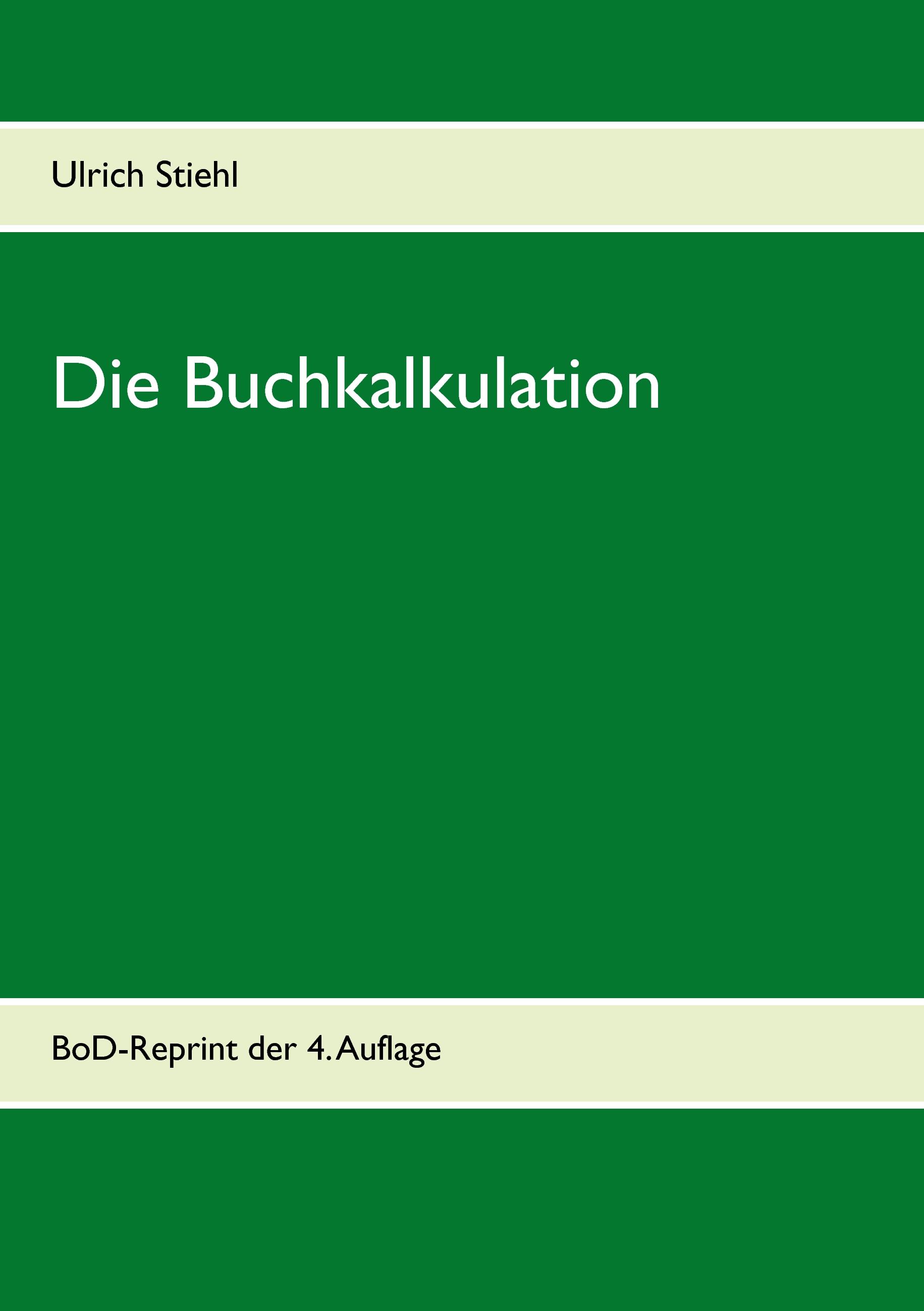 Vorderes Coverbild Die Buchkalkulation