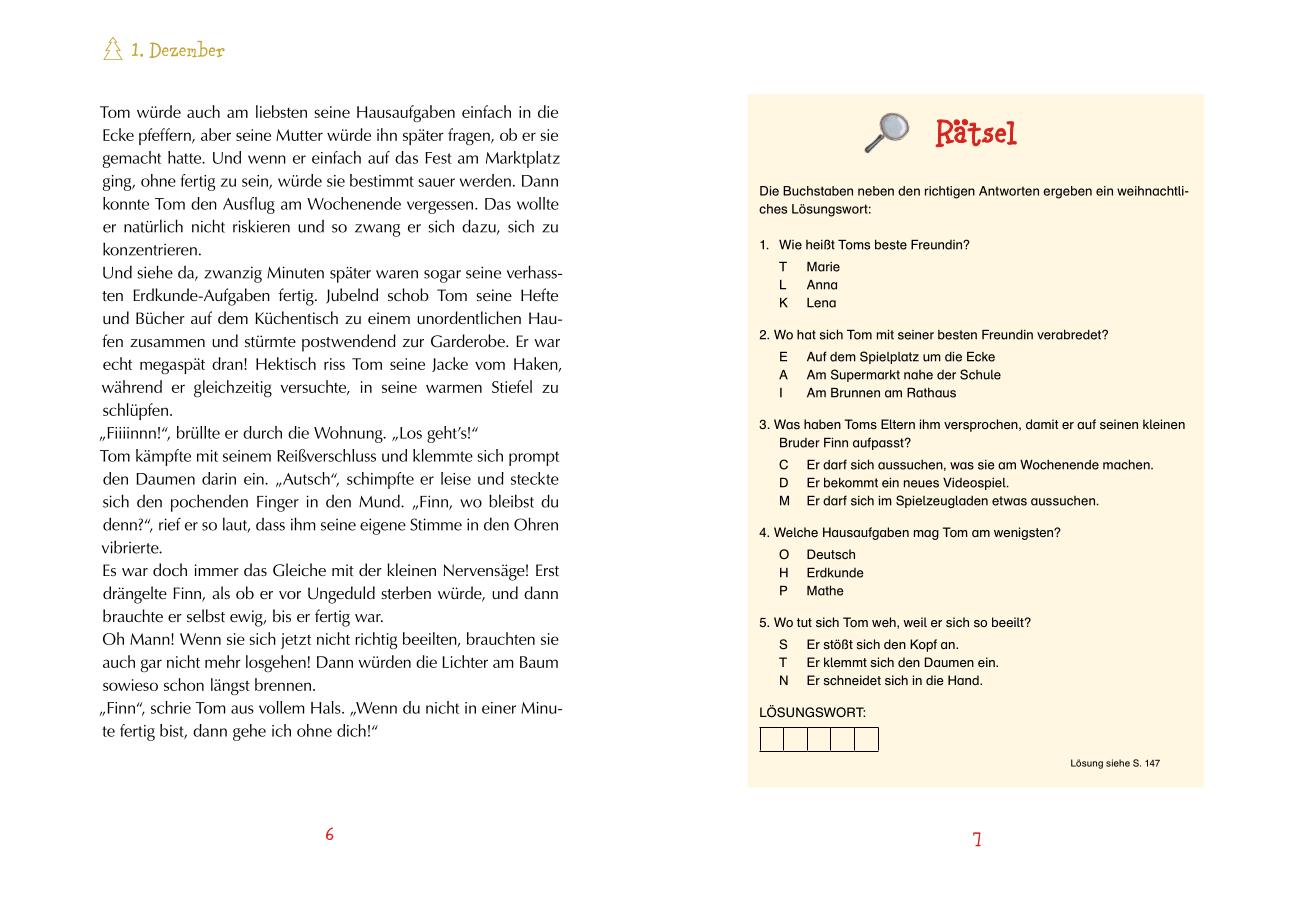 Beispielinhalt (Bild) Drei Weihnachtsdetektive sind nicht zu bremsen