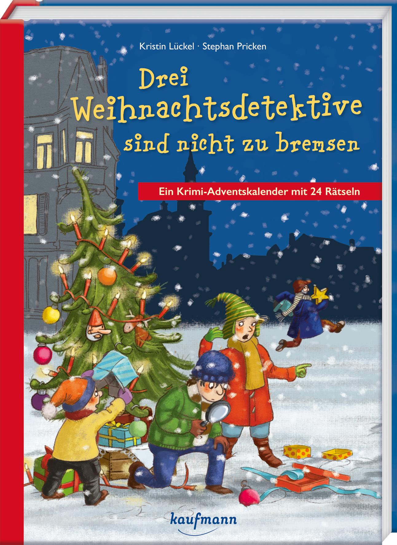Vorderes Coverbild Drei Weihnachtsdetektive sind nicht zu bremsen