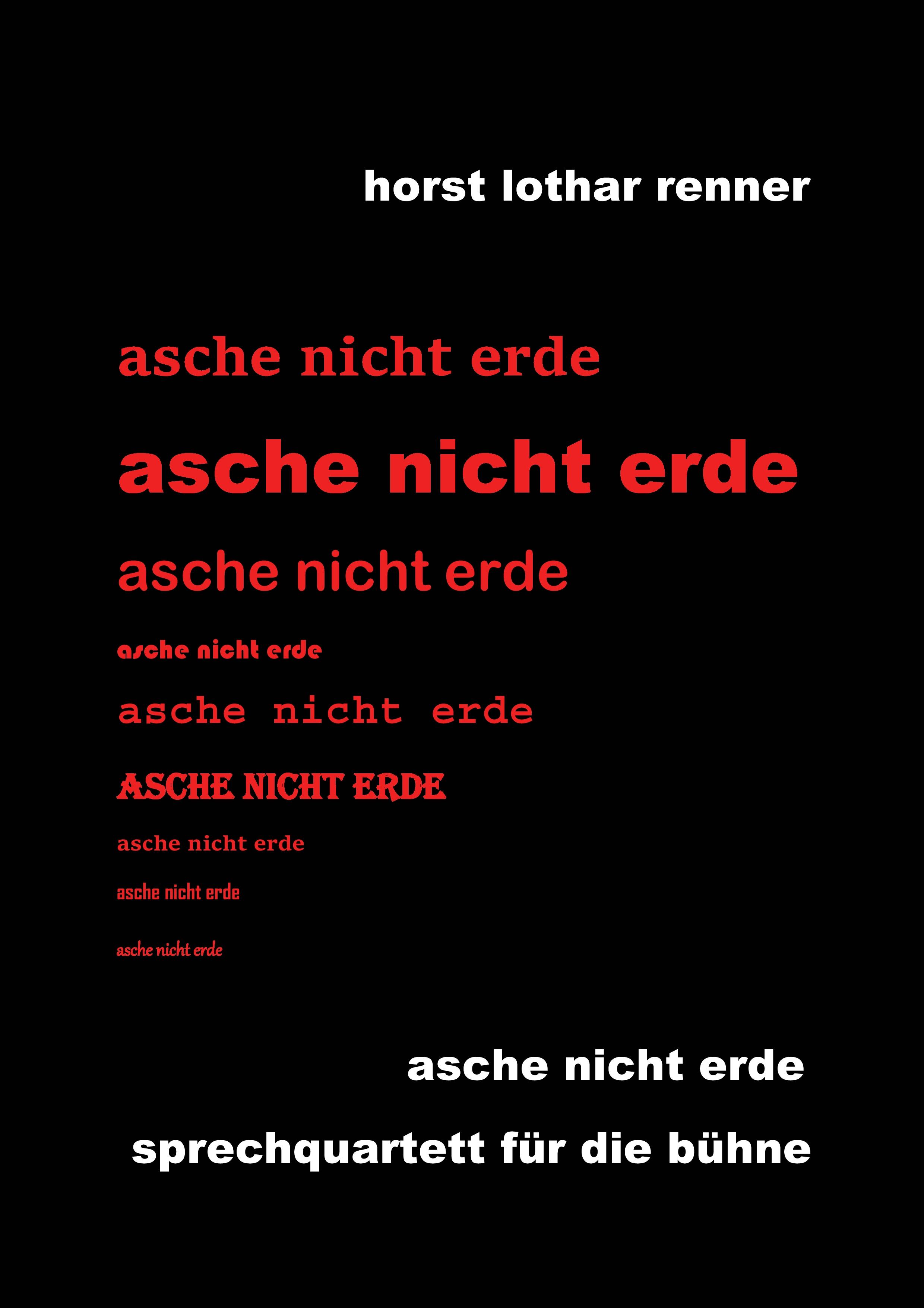 Vorderes Coverbild asche nicht erde