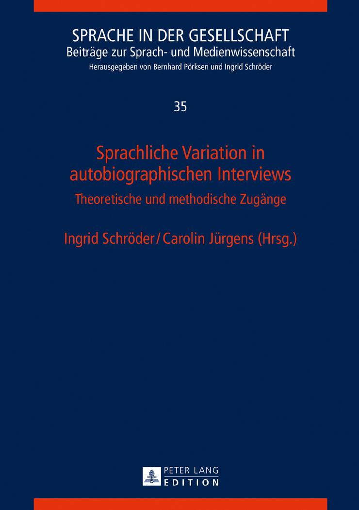 Vorderes Coverbild Sprachliche Variation in autobiographischen Interviews