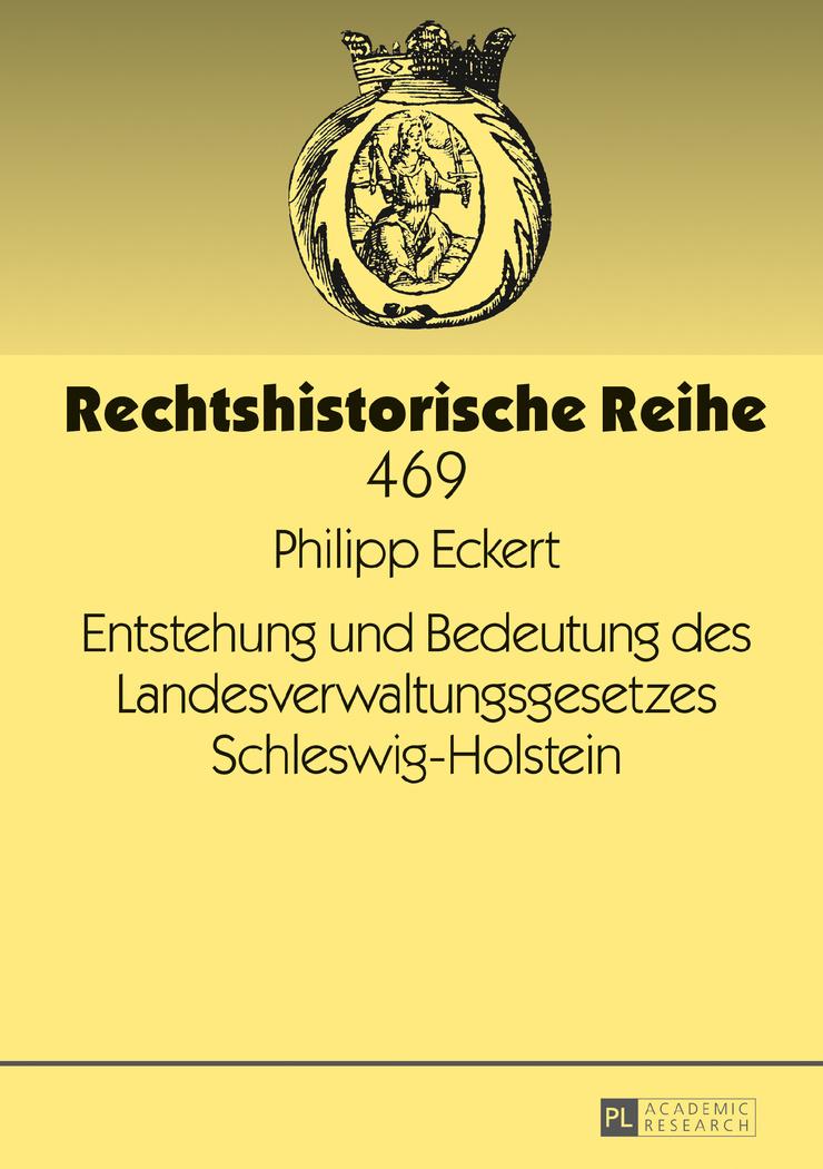 Vorderes Coverbild Entstehung und Bedeutung des Landesverwaltungsgesetzes Schleswig-Holstein