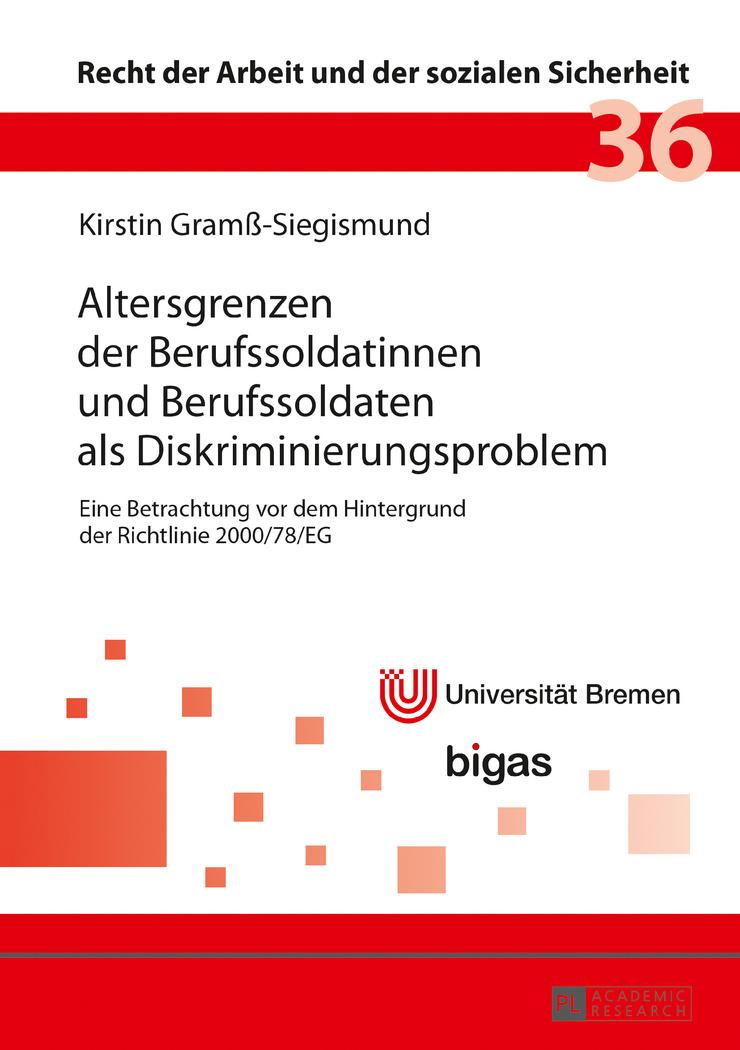 Vorderes Coverbild Altersgrenzen der Berufssoldatinnen und Berufssoldaten als Diskriminierungsproblem