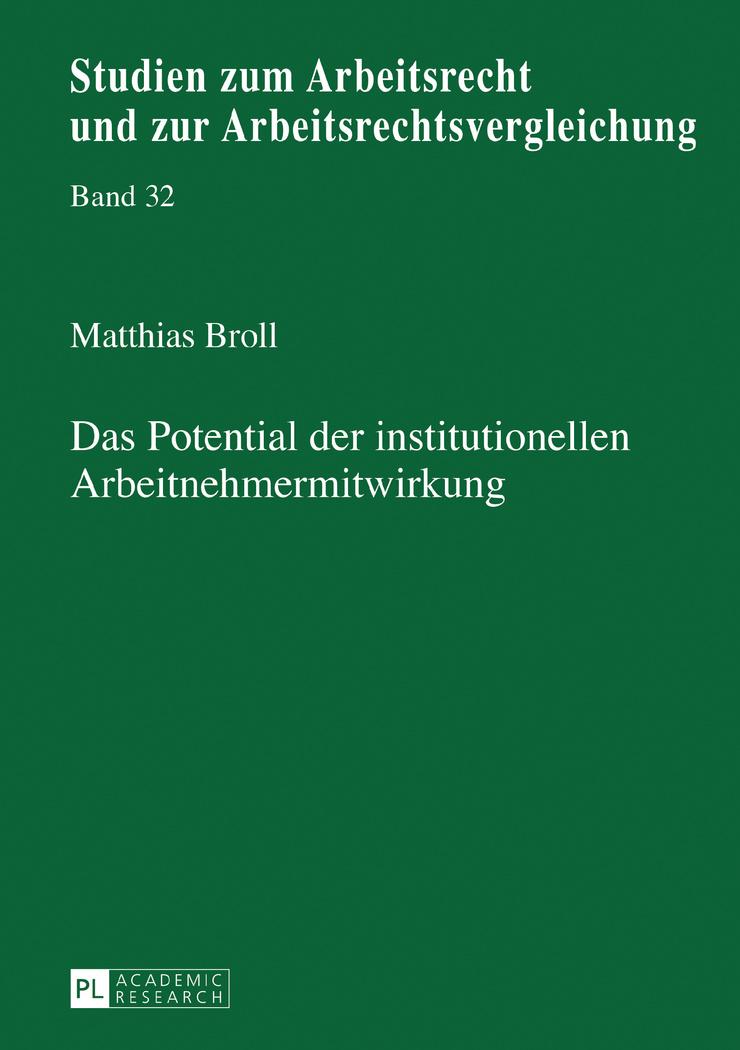 Vorderes Coverbild Das Potential der institutionellen Arbeitnehmermitwirkung