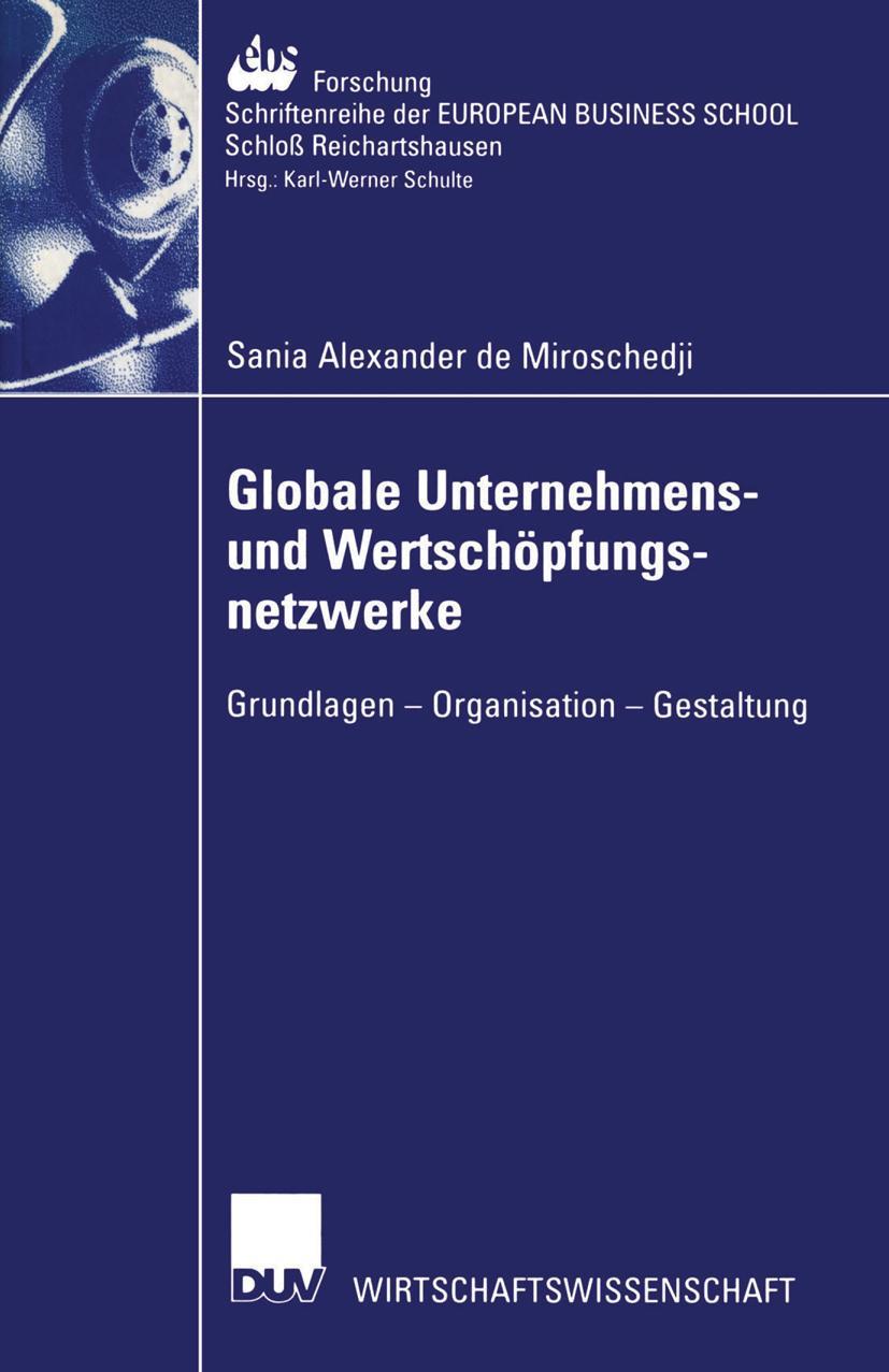 Vorderes Coverbild Globale Unternehmens- und Wertschöpfungsnetzwerke
