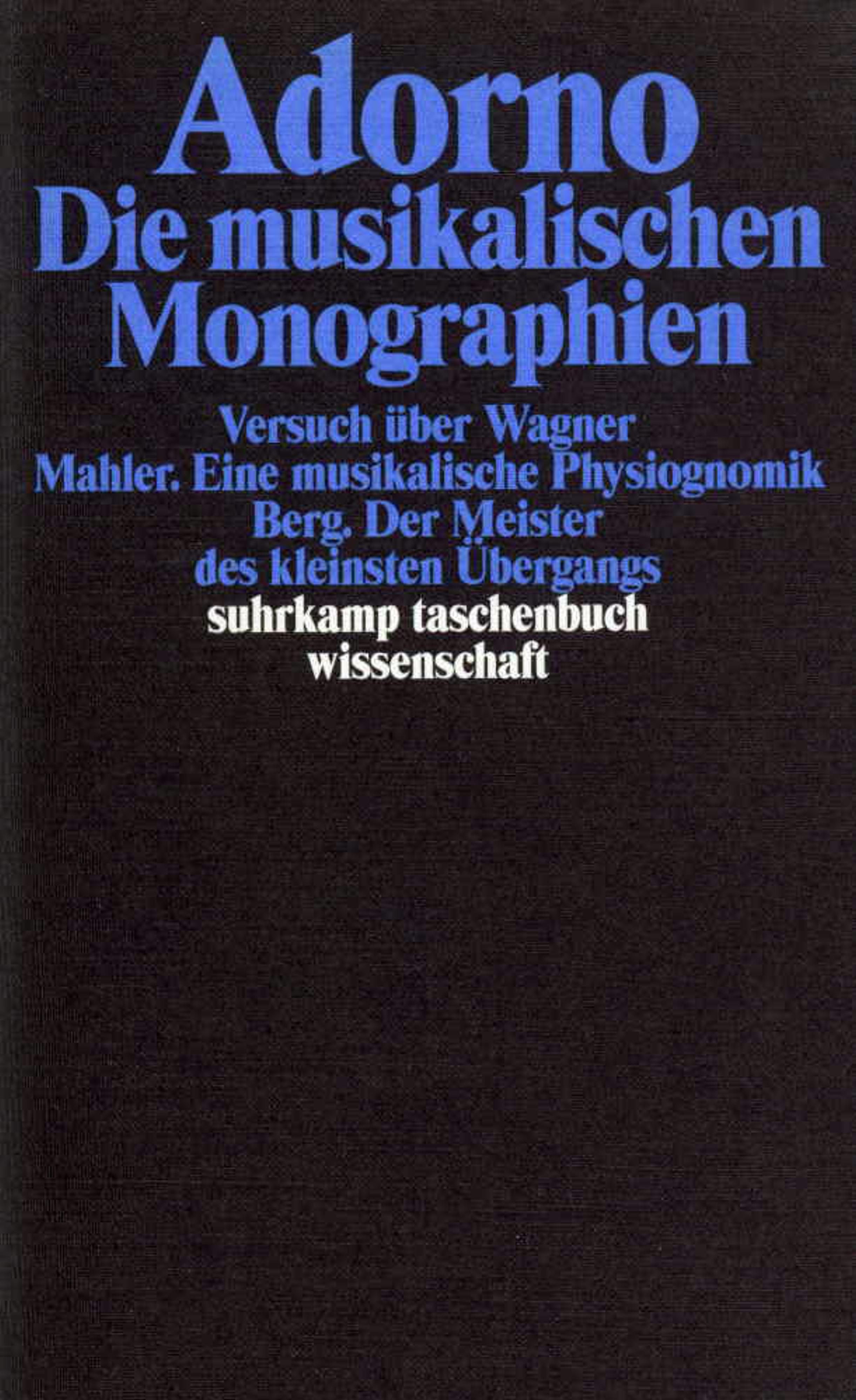 Vorderes Coverbild Die musikalischen Monographien