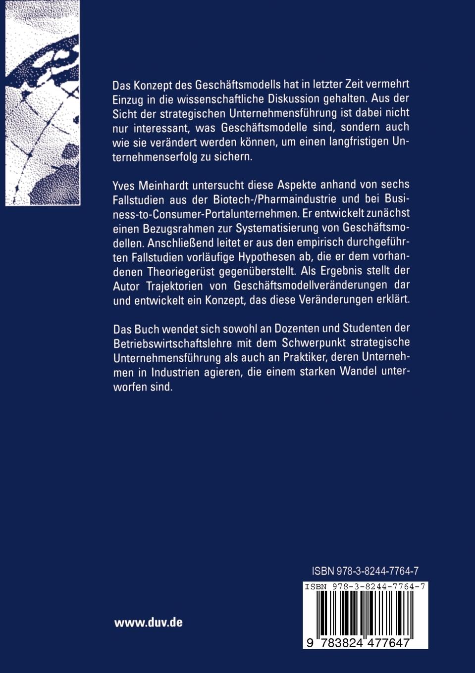 Rückseitencover Veränderung von Geschäftsmodellen in dynamischen Industrien