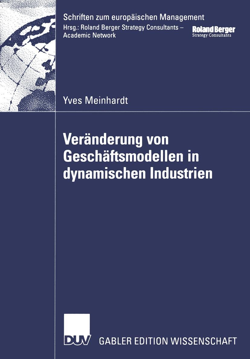 Vorderes Coverbild Veränderung von Geschäftsmodellen in dynamischen Industrien