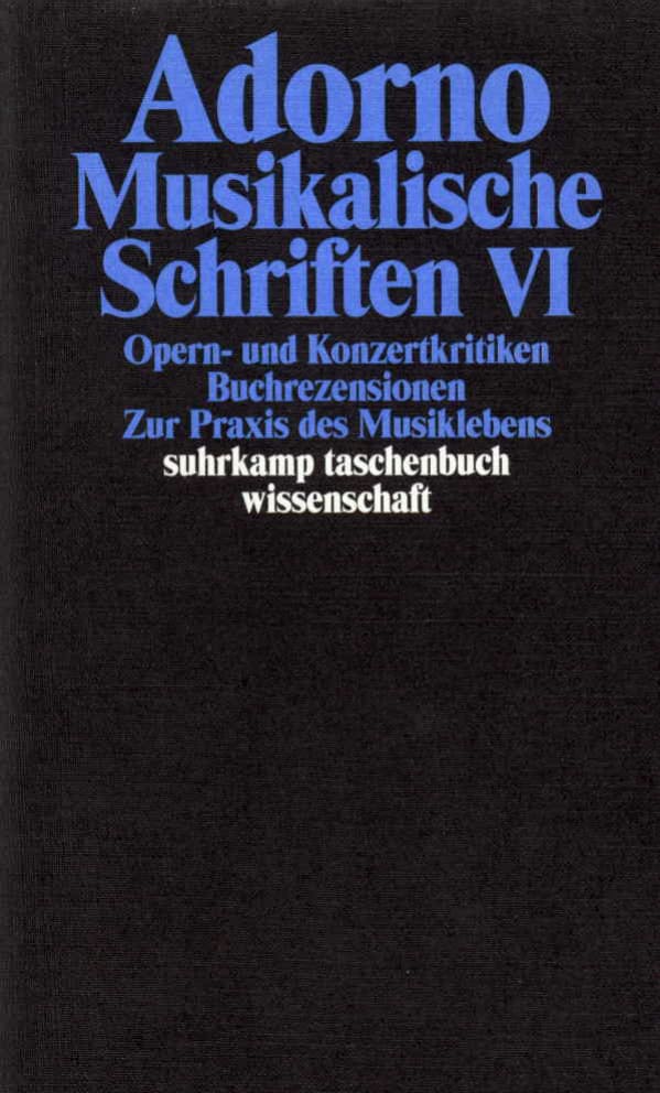 Vorderes Coverbild Musikalische Schriften 6