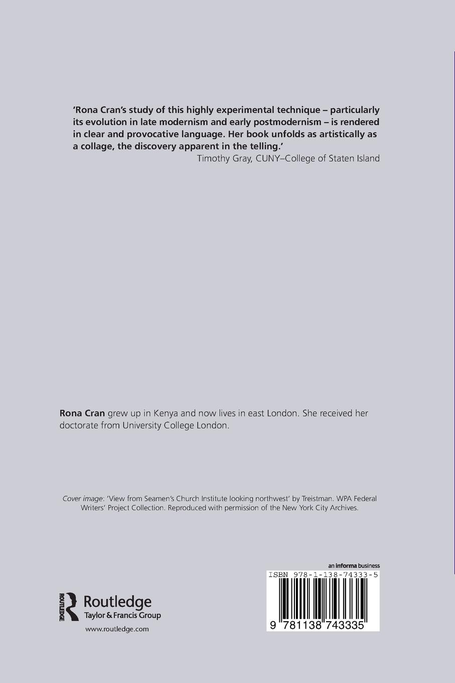 Rückseitencover Collage in Twentieth-Century Art, Literature, and Culture