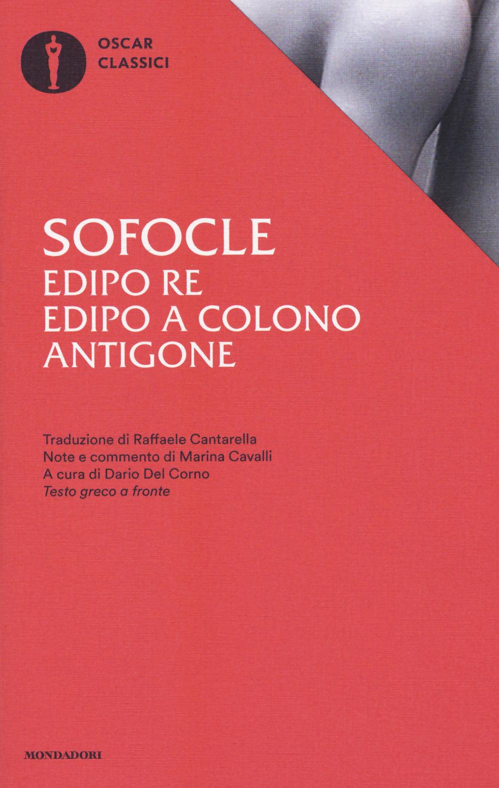 Vorderes Coverbild Edipo re-Edipo a Colono-Antigone. Testo greco a fronte